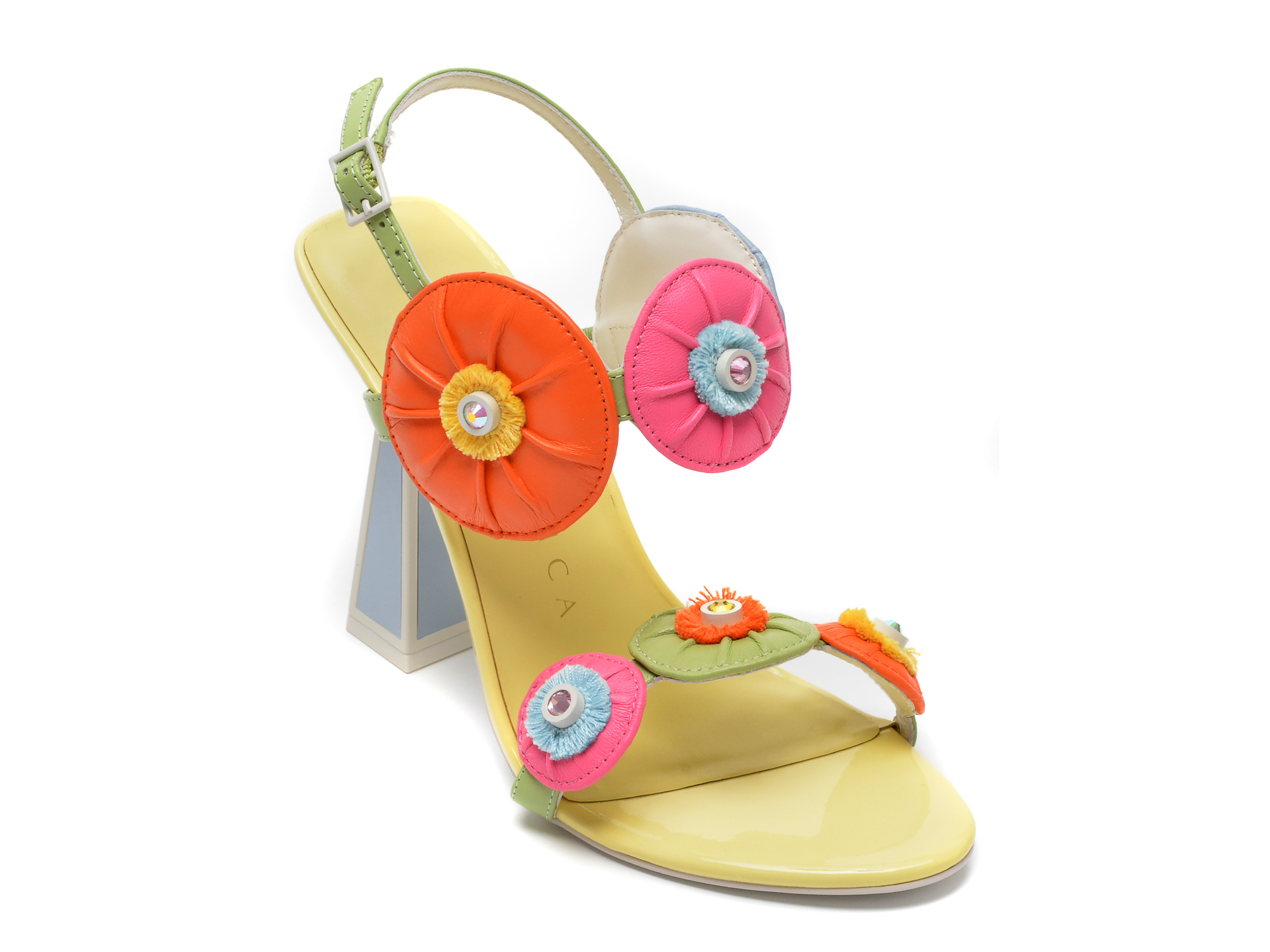 Sandale KAT MACONIE FOR EPICA multicolore, CORRAN, din piele naturala 1 Sandale KAT MACONIE FOR EPICA multicolore