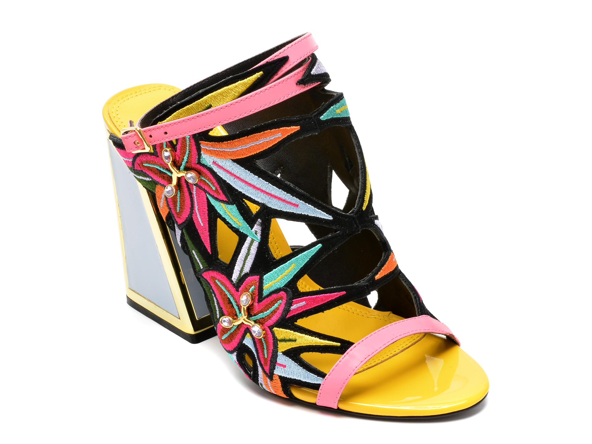 Sandale KAT MACONIE FOR EPICA negre, CALYPSO, din piele naturala 1 Sandale KAT MACONIE FOR EPICA negre