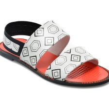 Sandale LABOUR alb-negru