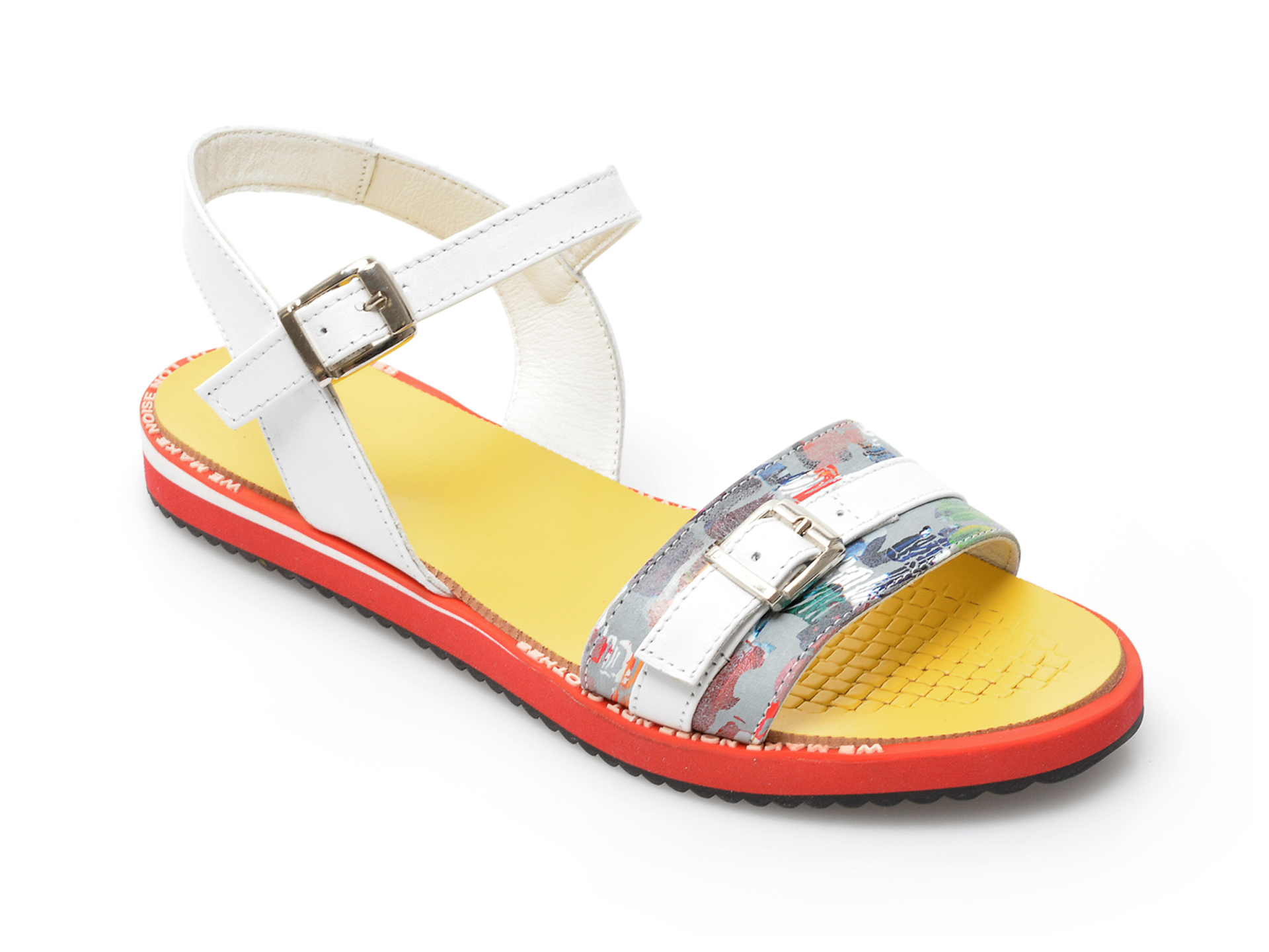 Sandale LABOUR albe, 2004, din piele naturala 1 Sandale LABOUR albe