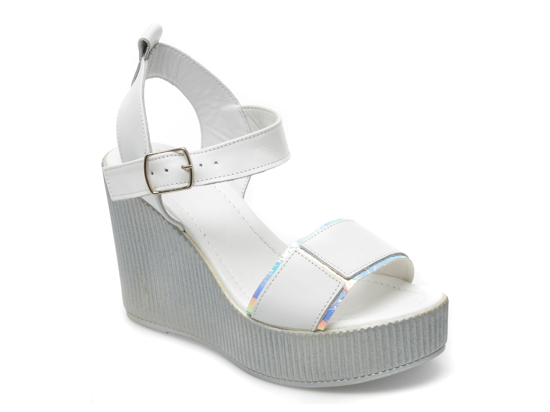 Sandale LABOUR albe, 2145813, din piele naturala 1 Sandale LABOUR albe