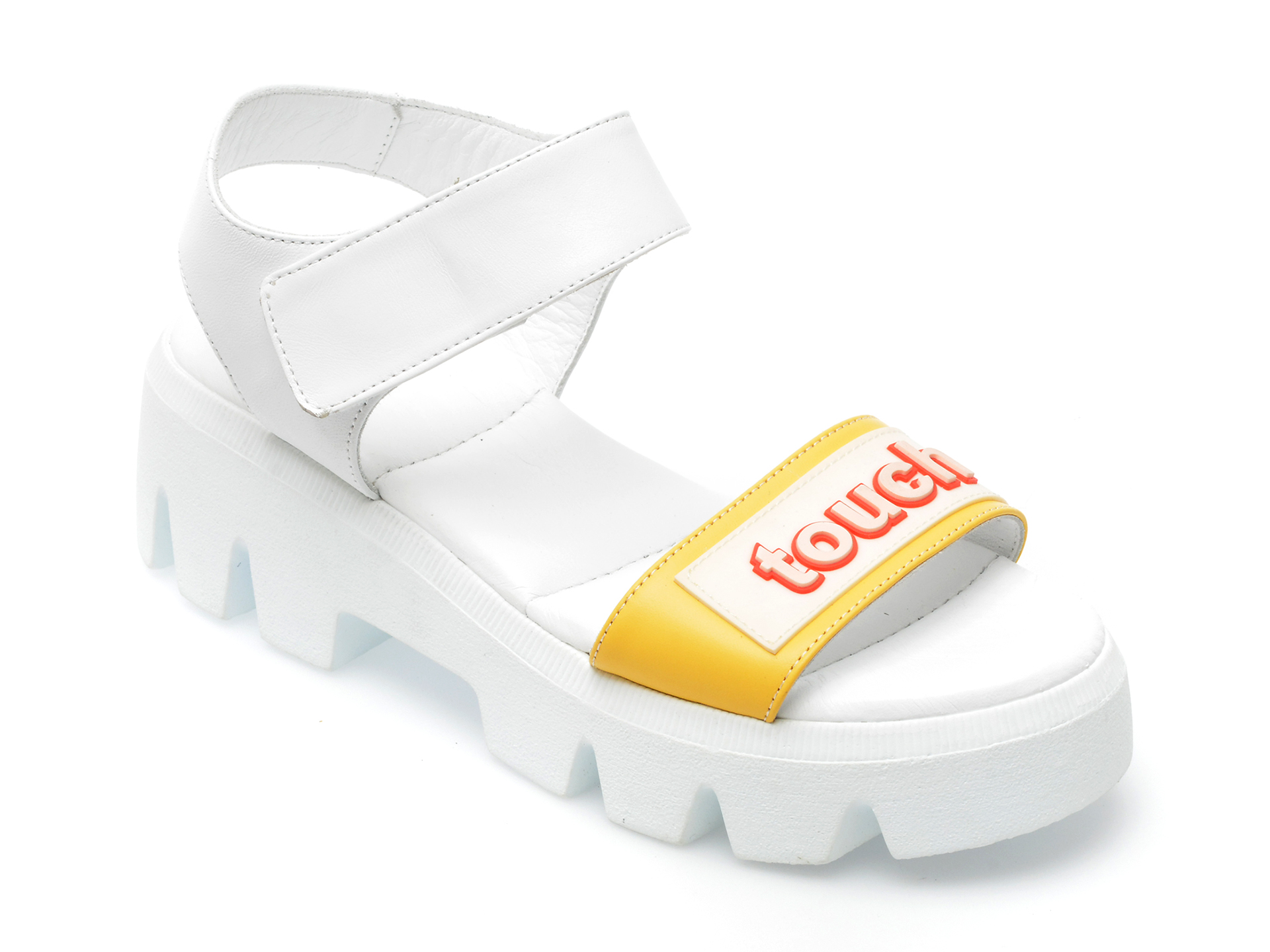 Sandale LABOUR albe, 23137, din piele naturala 1 Sandale LABOUR albe