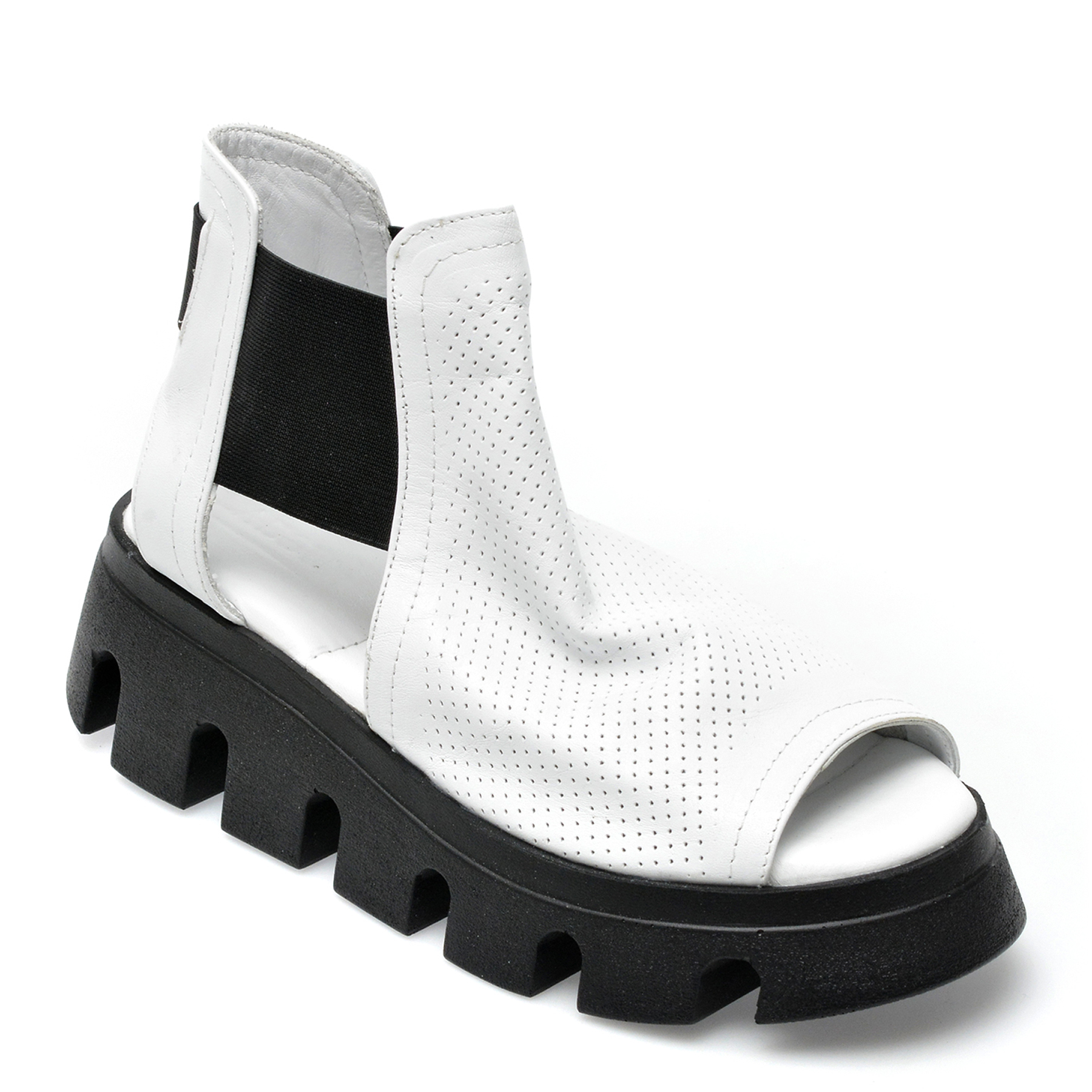 Sandale LABOUR albe, 30008, din piele naturala 1 Sandale LABOUR albe