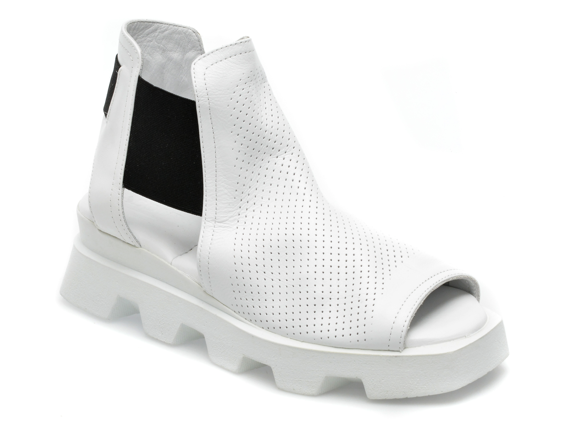 Sandale LABOUR albe, 300082, din piele naturala 1 Sandale LABOUR albe