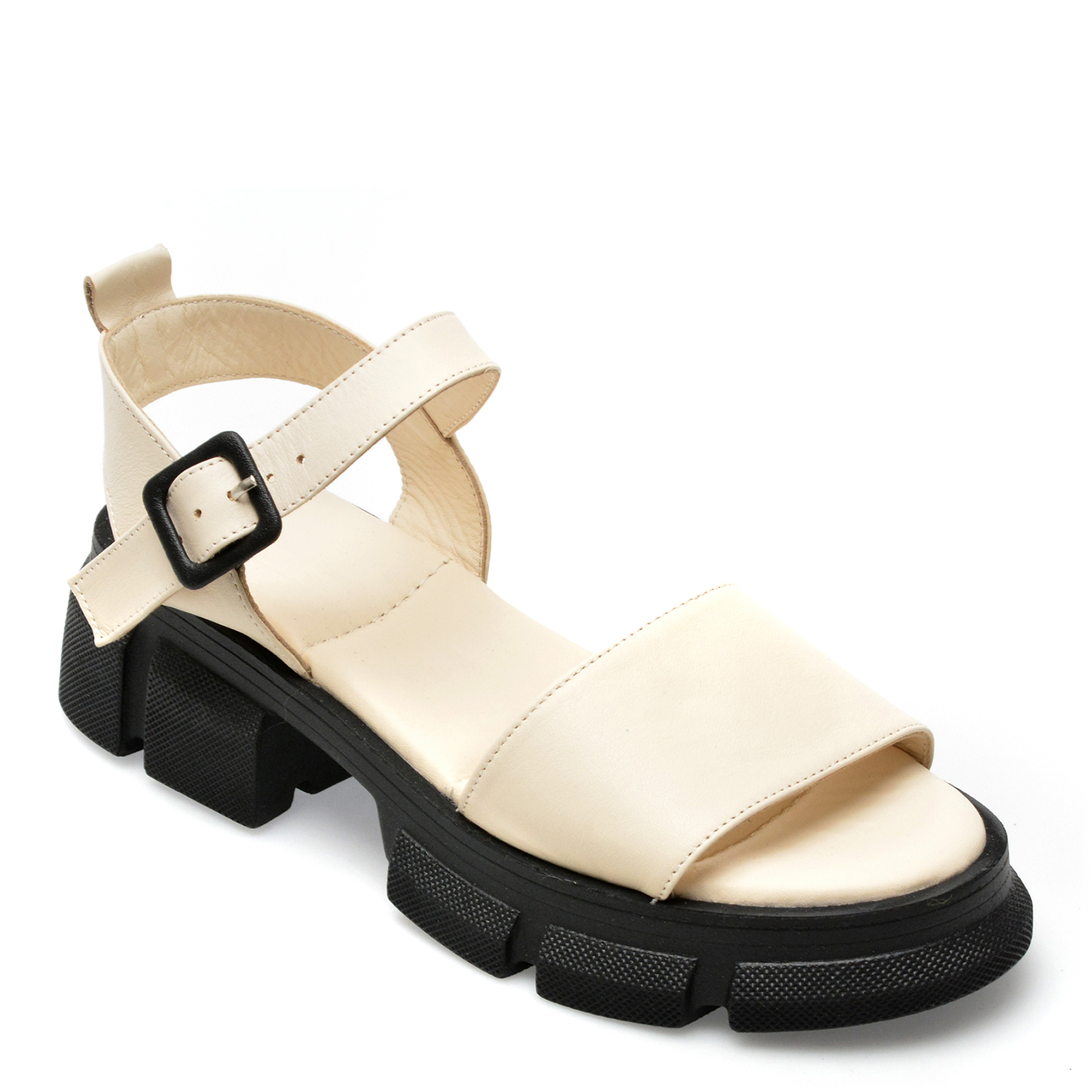 Sandale LABOUR bej, 30017, din piele naturala 1 Sandale LABOUR bej