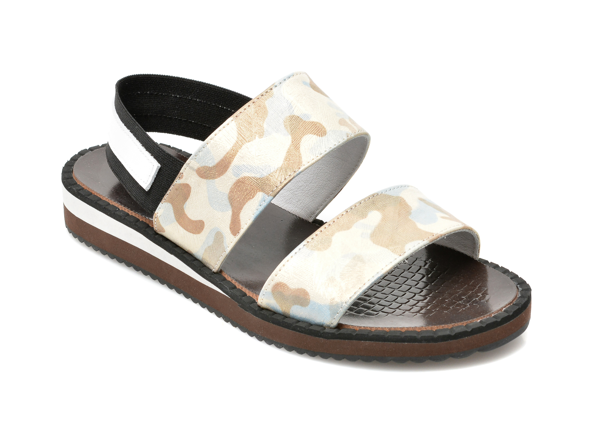 Sandale LABOUR multicolore, 20043, din piele naturala 1 Sandale LABOUR multicolore