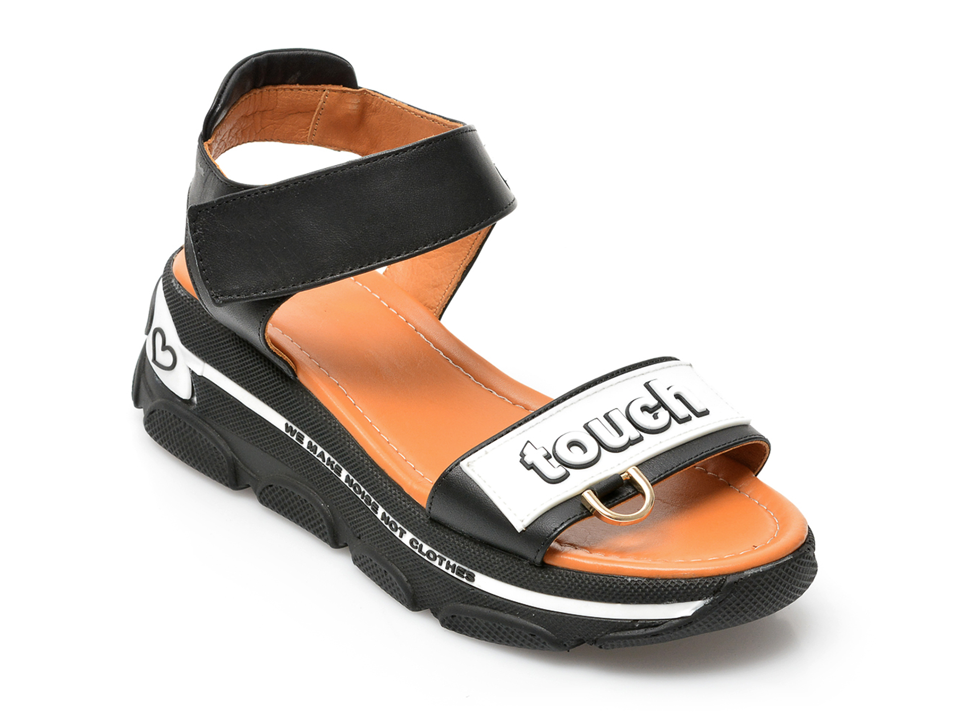 Sandale LABOUR negre, 2014, din piele naturala 1 Sandale LABOUR negre