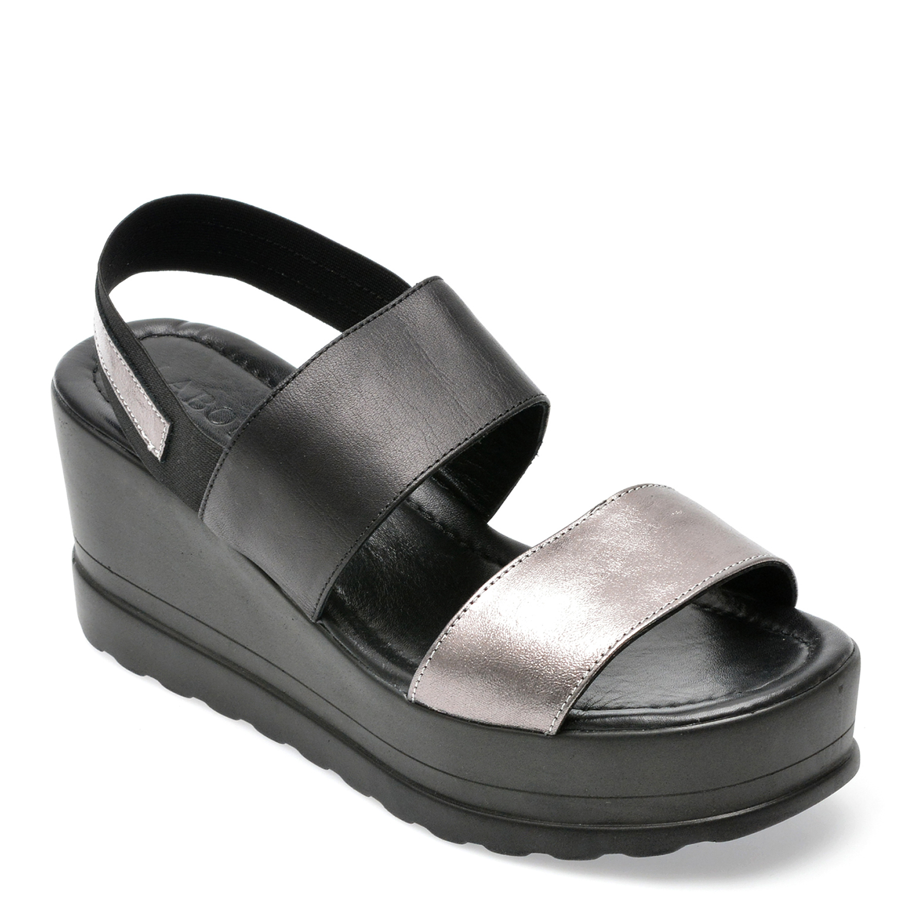 Sandale LABOUR negre, EMK102, din piele naturala 1 Sandale LABOUR negre