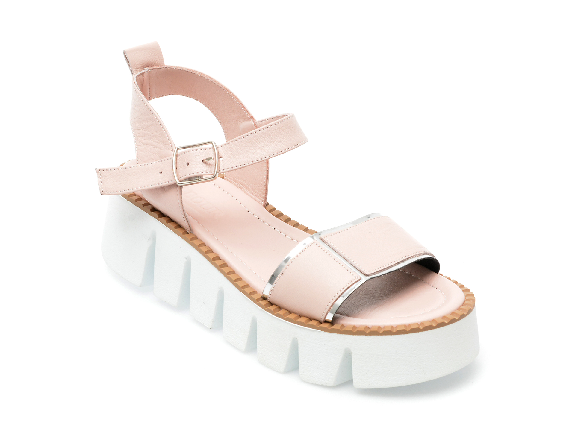 Sandale LABOUR nude, 214586, din piele naturala 1 Sandale LABOUR nude