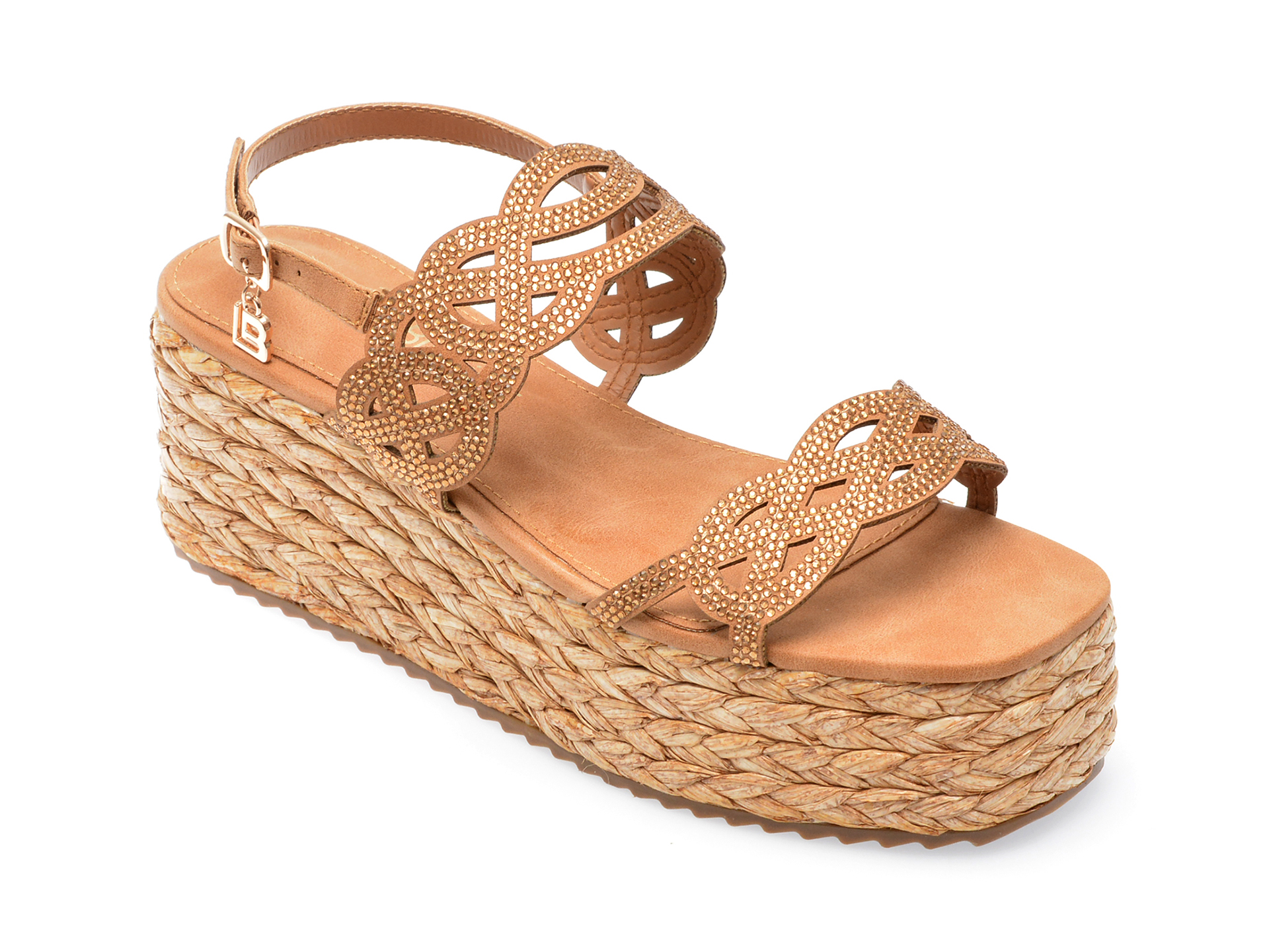 Sandale LAURA BIAGIOTTI gri, 8163, din piele ecologica 1 Sandale LAURA BIAGIOTTI gri