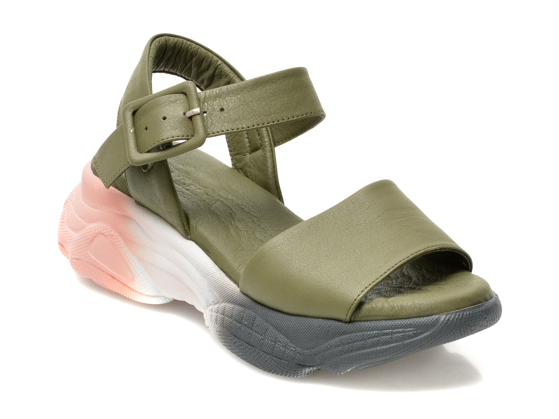 Sandale LOLILELLA kaki, 1581078, din piele naturala 1 Sandale LOLILELLA kaki