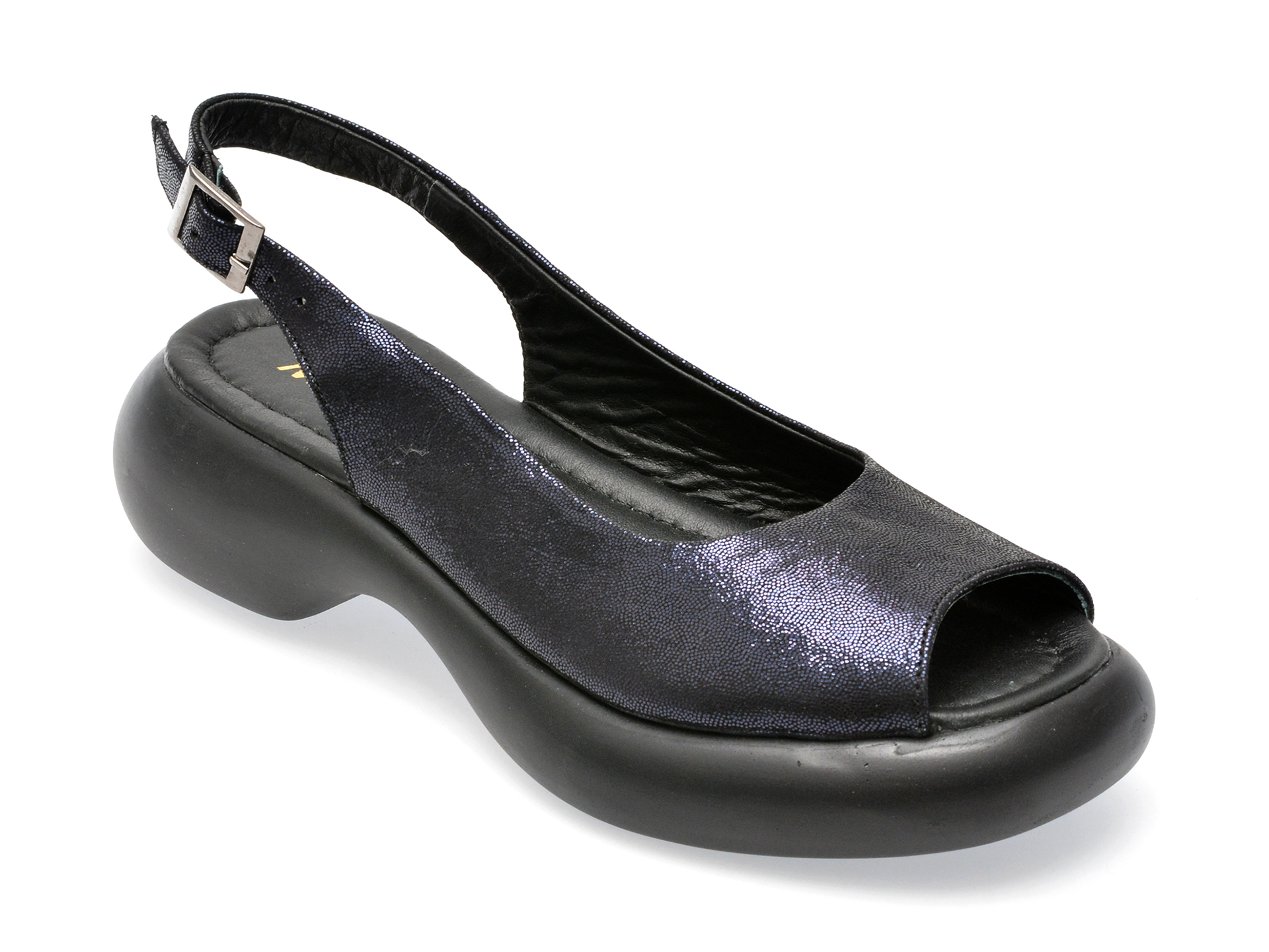 Sandale MAGRIT bleumarin, 102, din piele naturala lacuita 1 Sandale MAGRIT bleumarin