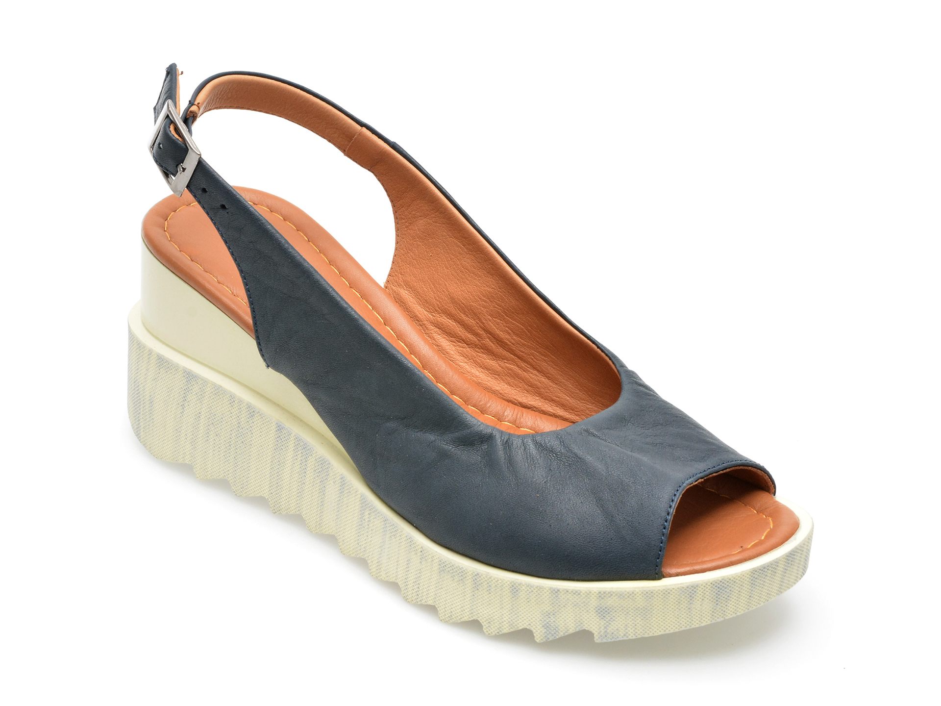 Sandale MAGRIT bleumarin, 37, din piele naturala 1 Sandale MAGRIT bleumarin