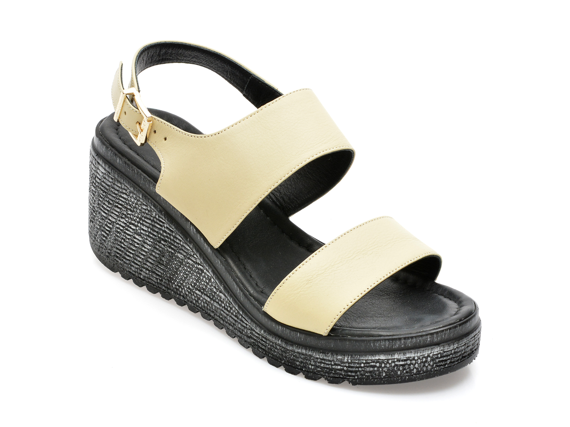 Sandale MAGRIT galbene, 3, din piele naturala 1 Sandale MAGRIT galbene