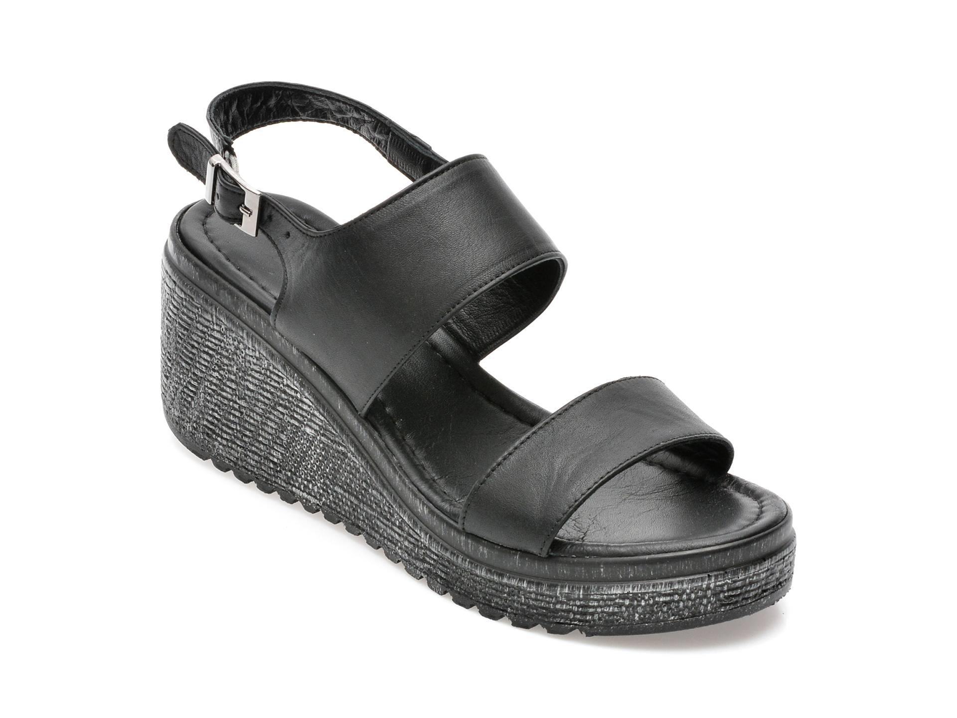 Sandale MAGRIT negre, 17, din piele naturala 1 Sandale MAGRIT negre