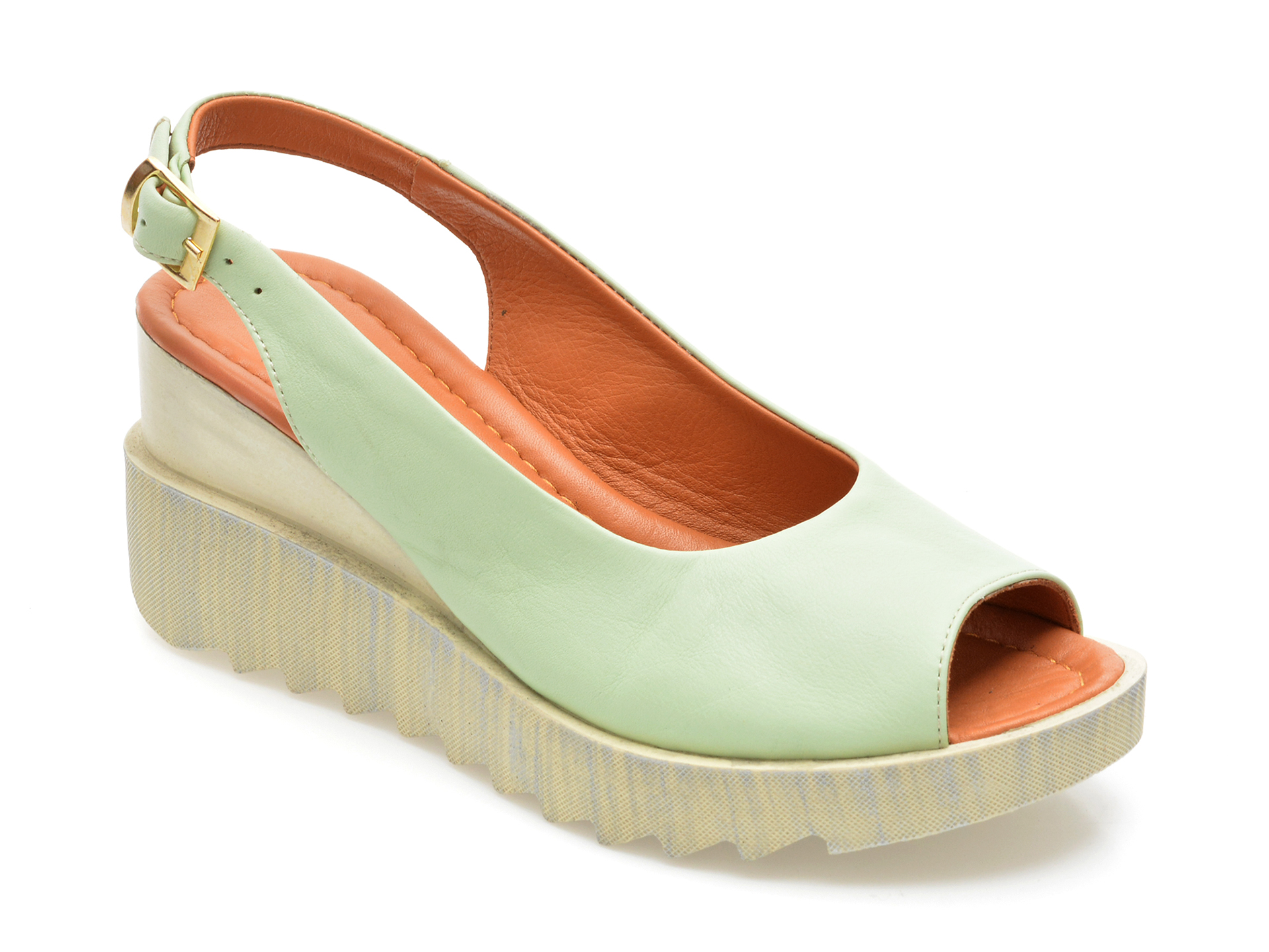 Sandale MAGRIT verzi, 7, din piele naturala 1 Sandale MAGRIT verzi