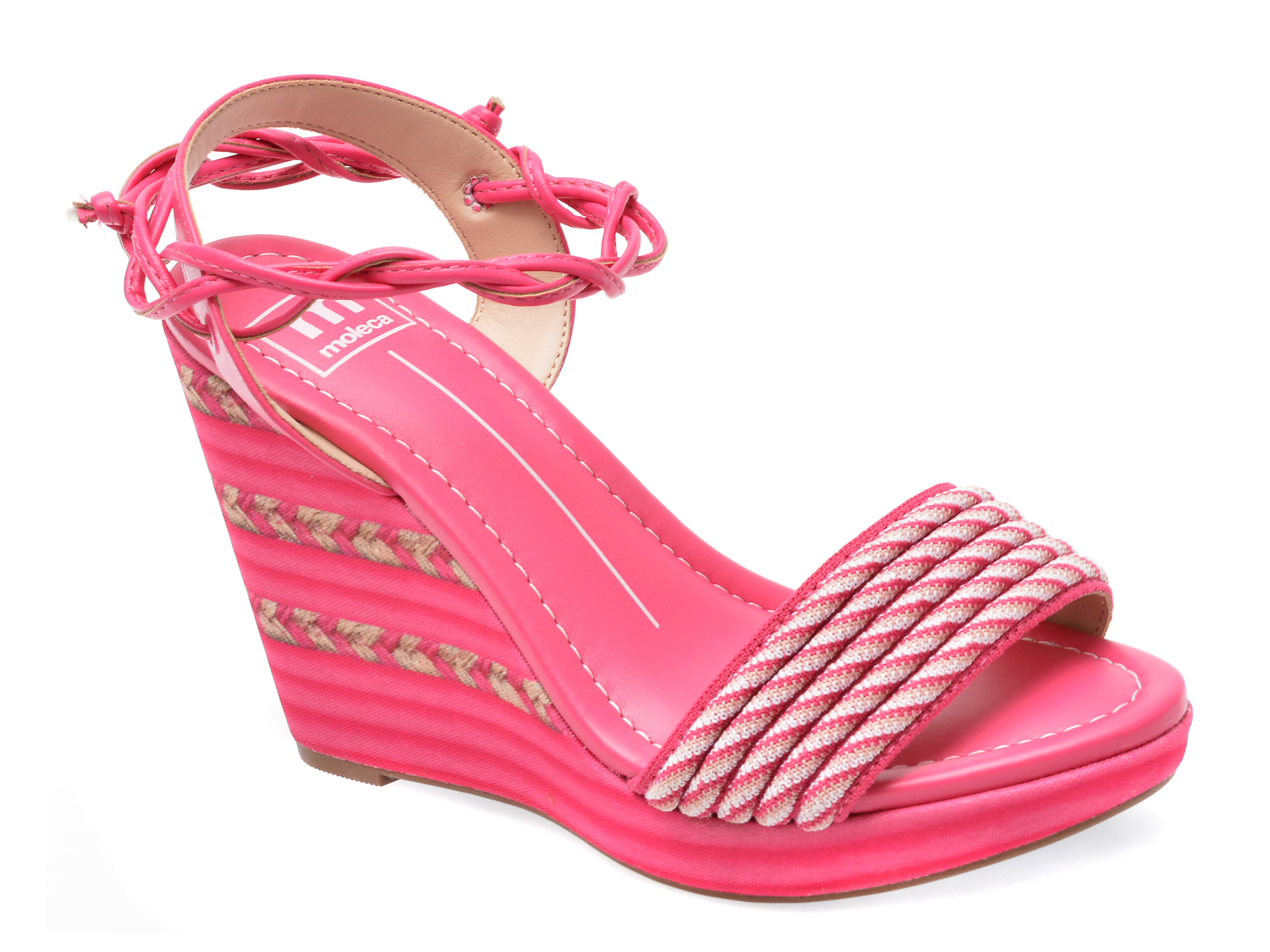 Sandale MOLECA fucsia, 5411113, din piele ecologica 1 Sandale MOLECA fucsia