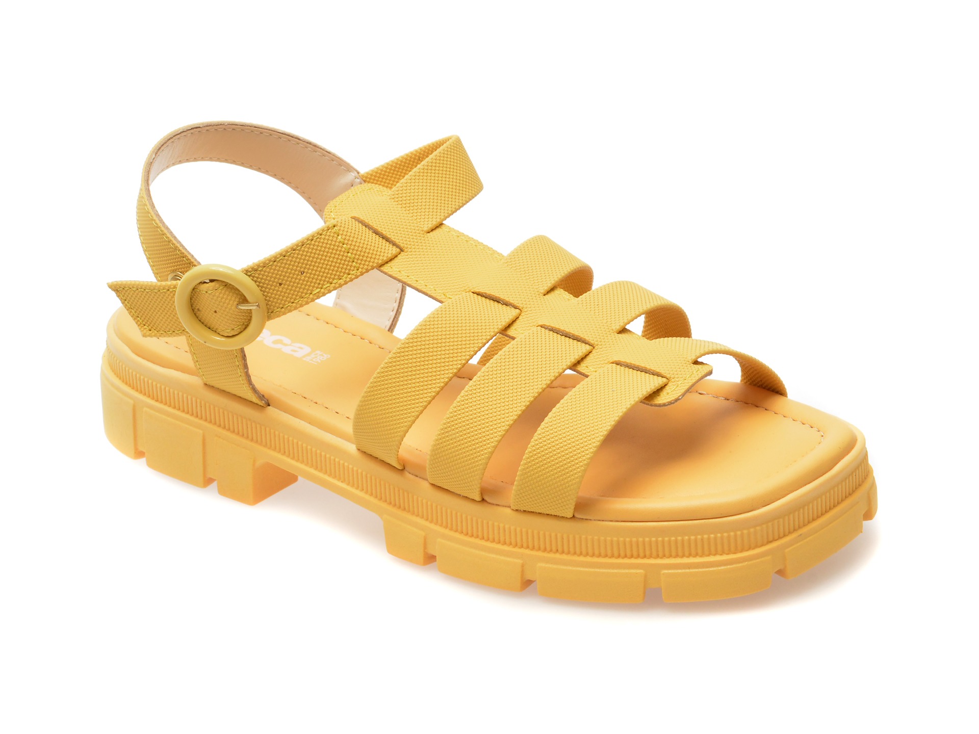 Sandale MOLECA galbene, 5475102, din piele ecologica 1 Sandale MOLECA galbene