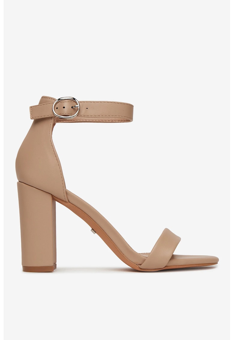 Sandale Material Sintetic - Culoare Bej 1 Sandale  Material Sintetic - Culoare Bej