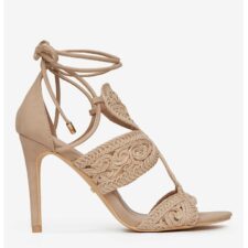 Sandale  Material Textil - Culoare Bej