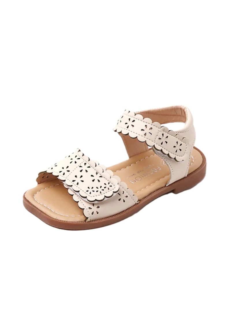 Sandale Model Bella - Uni - Casual - Piele ecologica - Fete - Crem 1 Sandale Model Bella - Uni - Casual - Piele ecologica - Fete - Crem