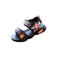 Sandale  Model Super Erou - Cauciuc - Textil - Casual - Baieti - Negru - Portocaliu