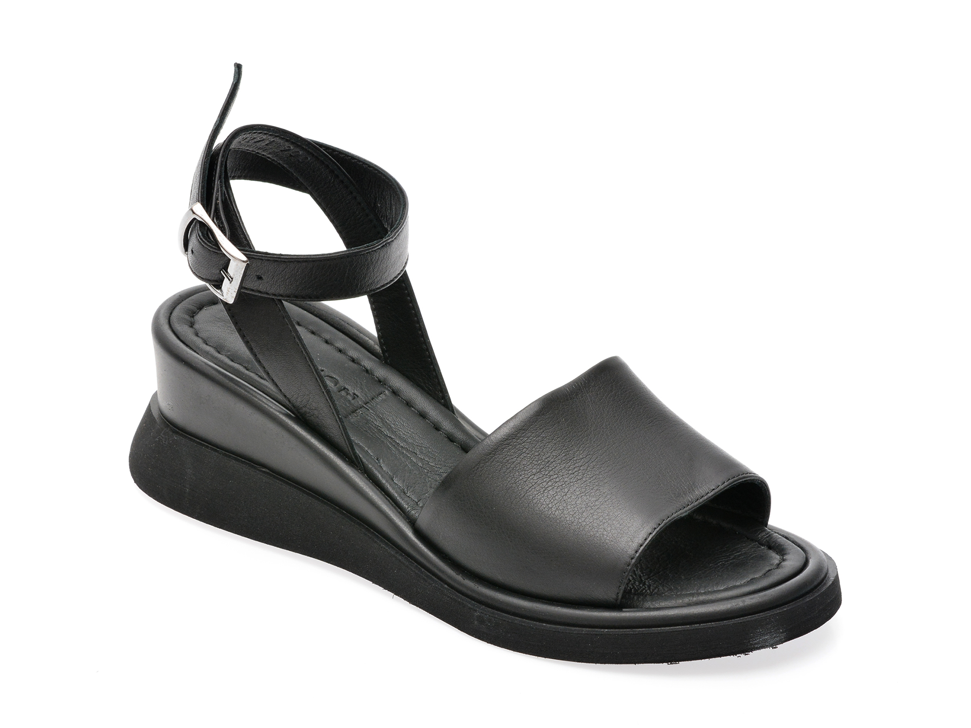 Sandale OSHADE negre, 22291, din piele naturala 1 Sandale OSHADE negre