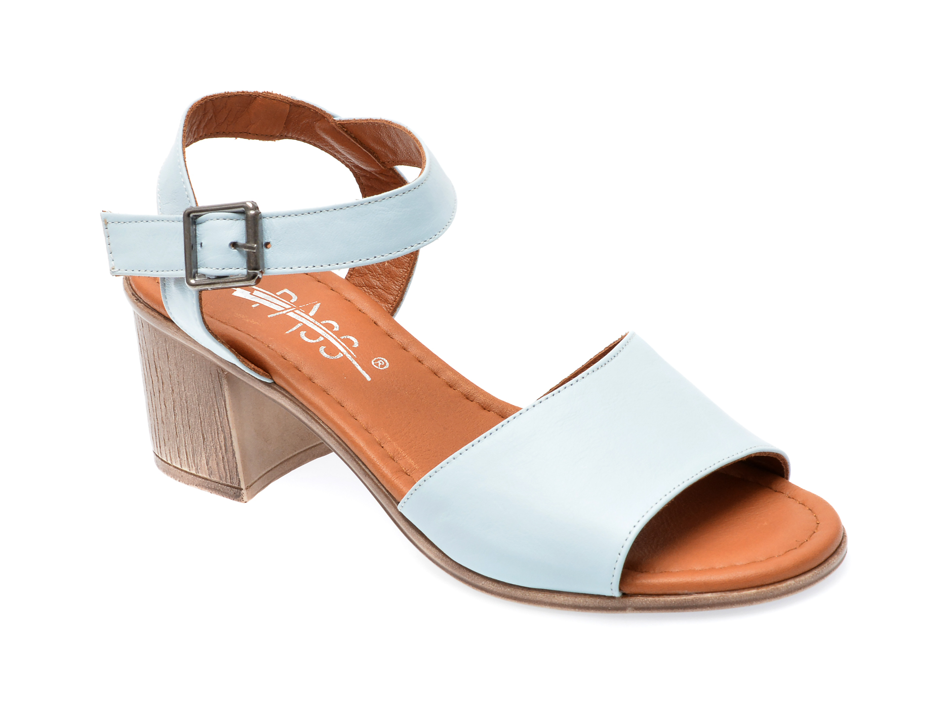 Sandale PASS COLLECTION albastre, 6005, din piele naturala 1 Sandale PASS COLLECTION albastre