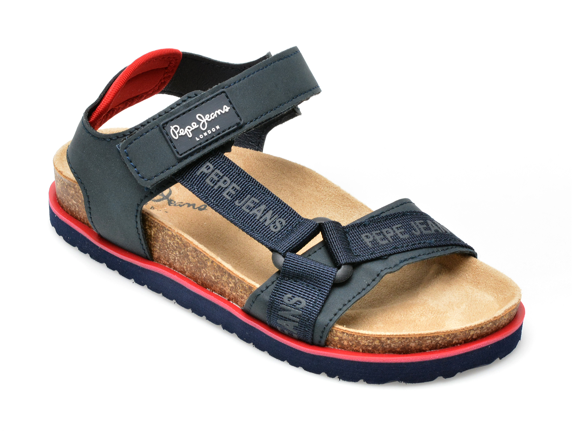 Sandale PEPE JEANS bleumarin, BS90057, din piele ecologica 1 Sandale PEPE JEANS bleumarin