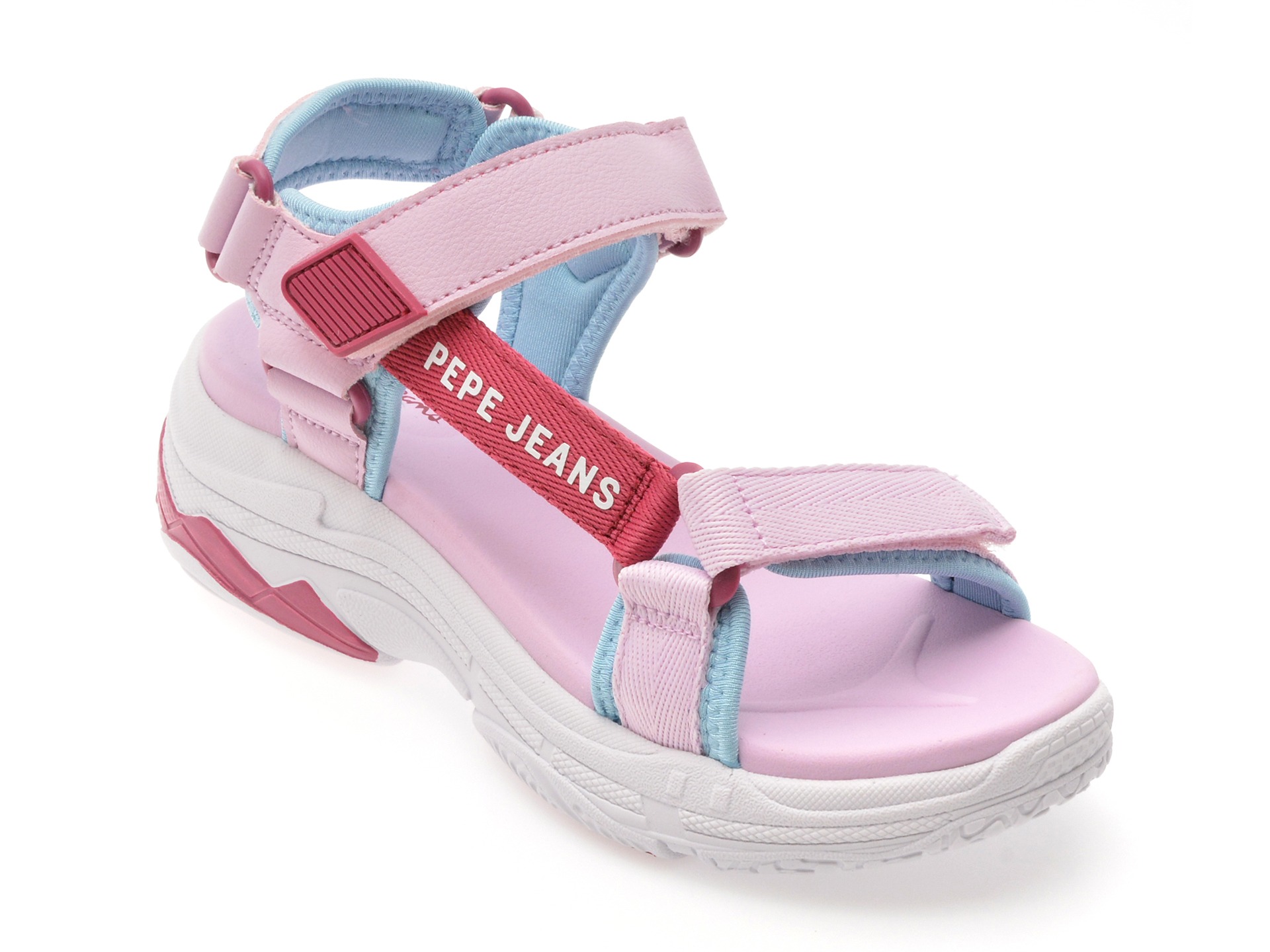 Sandale PEPE JEANS mov, MAVEL TOP G, din material textil 1 Sandale PEPE JEANS mov