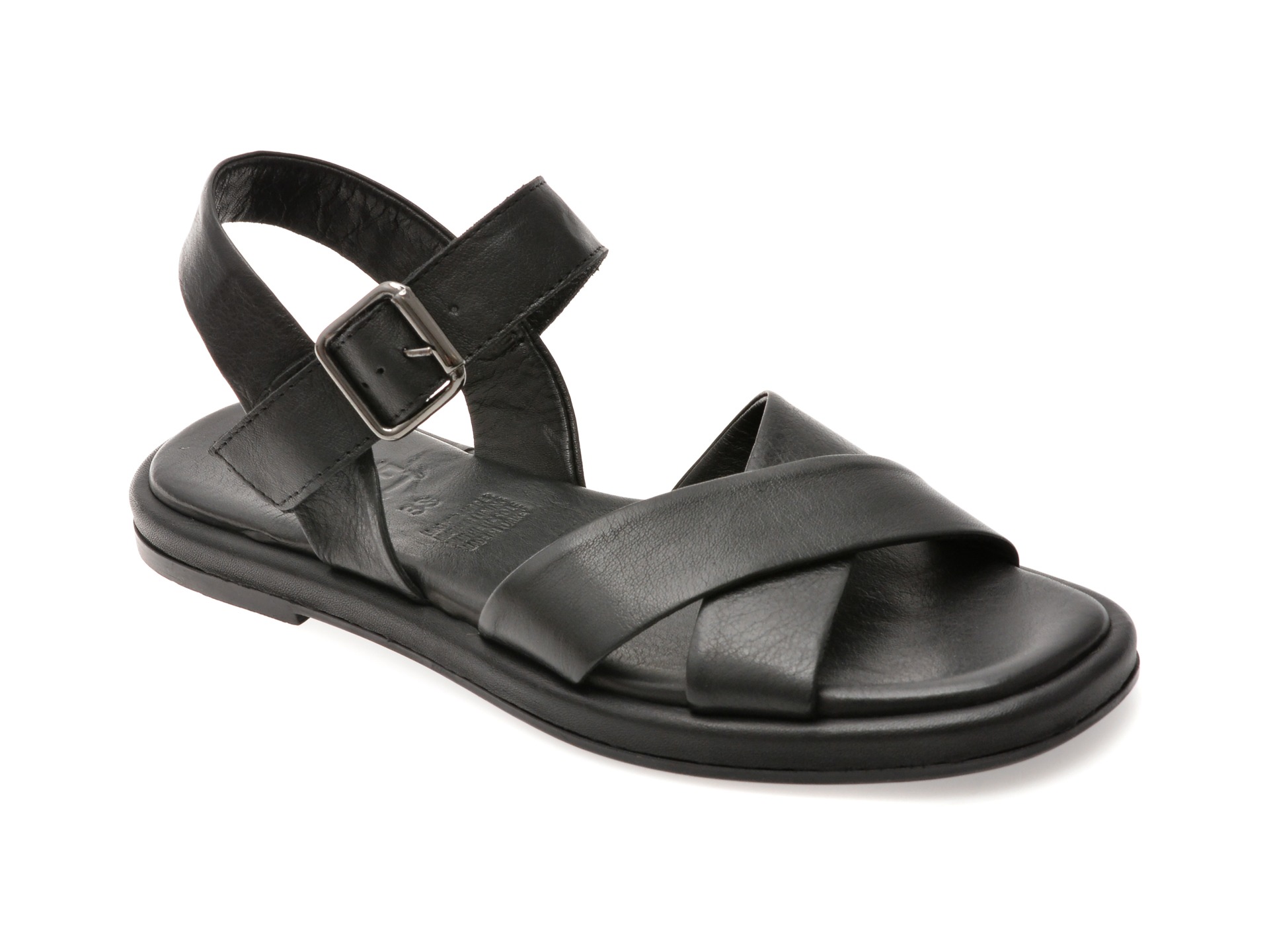Sandale PLANET negre, 243658, din piele naturala 1 Sandale PLANET negre