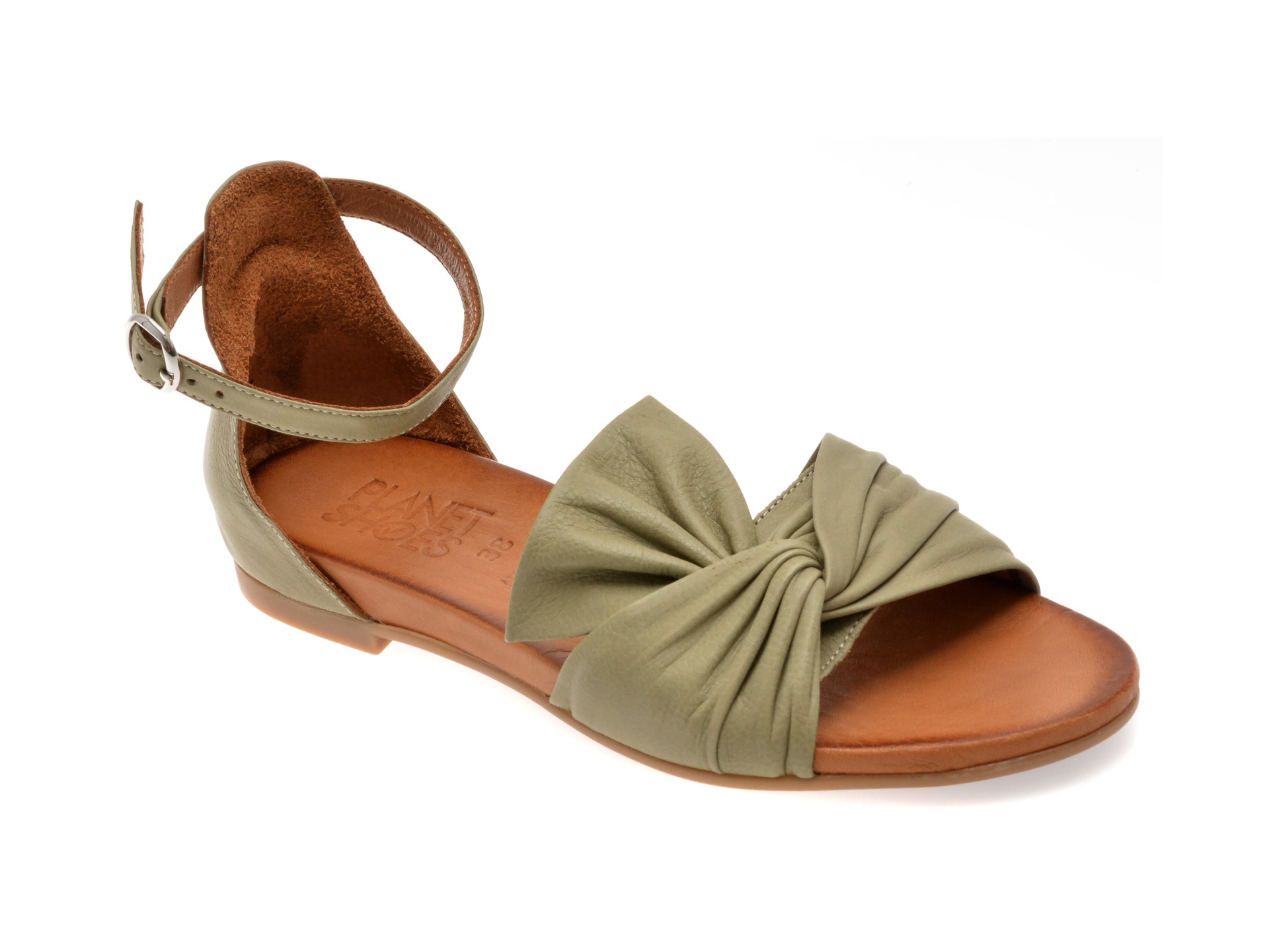 Sandale PLANET verzi, 300711, din piele naturala 1 Sandale PLANET verzi