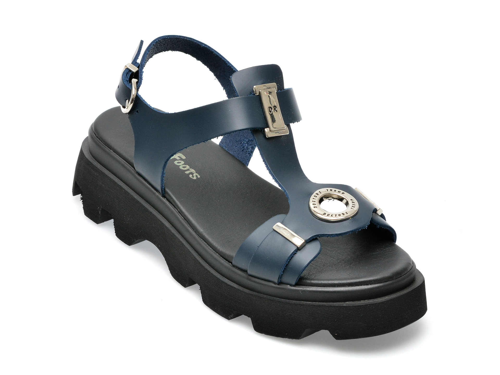 Sandale PUFFY FOOTS bleumarin