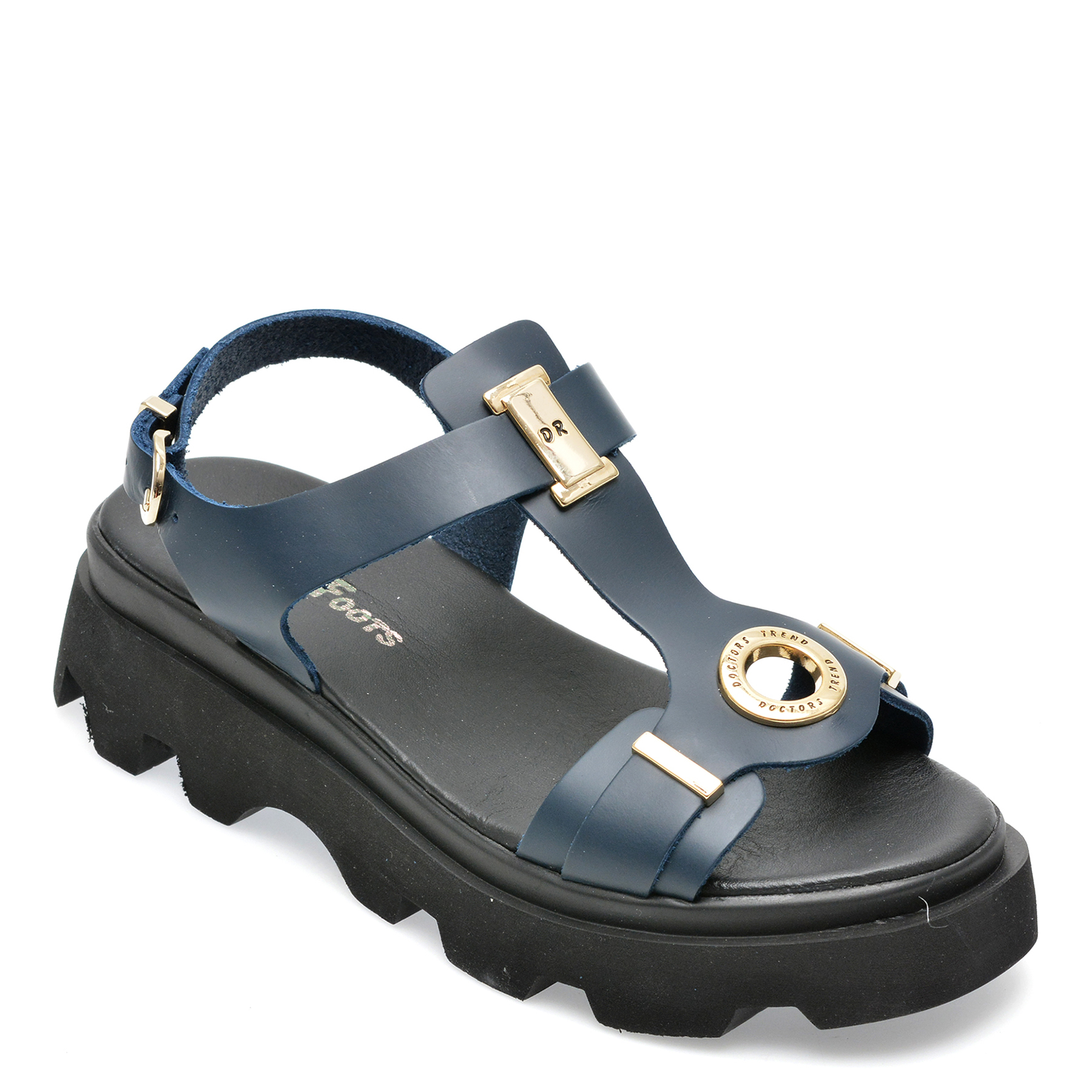 Sandale PUFFY FOOTS bleumarin