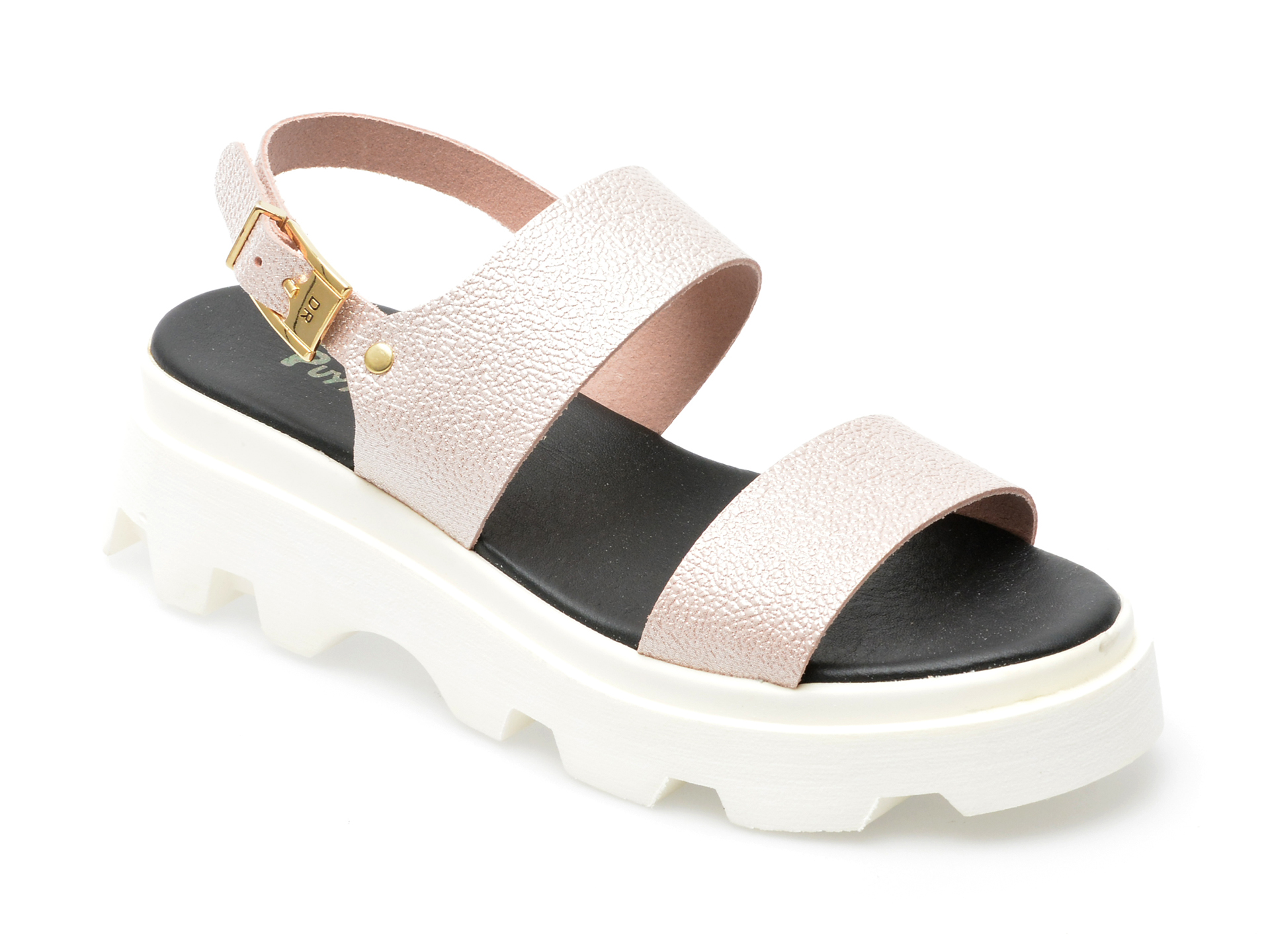 Sandale PUFFY FOOTS nude, 7, din piele naturala 1 Sandale PUFFY FOOTS nude