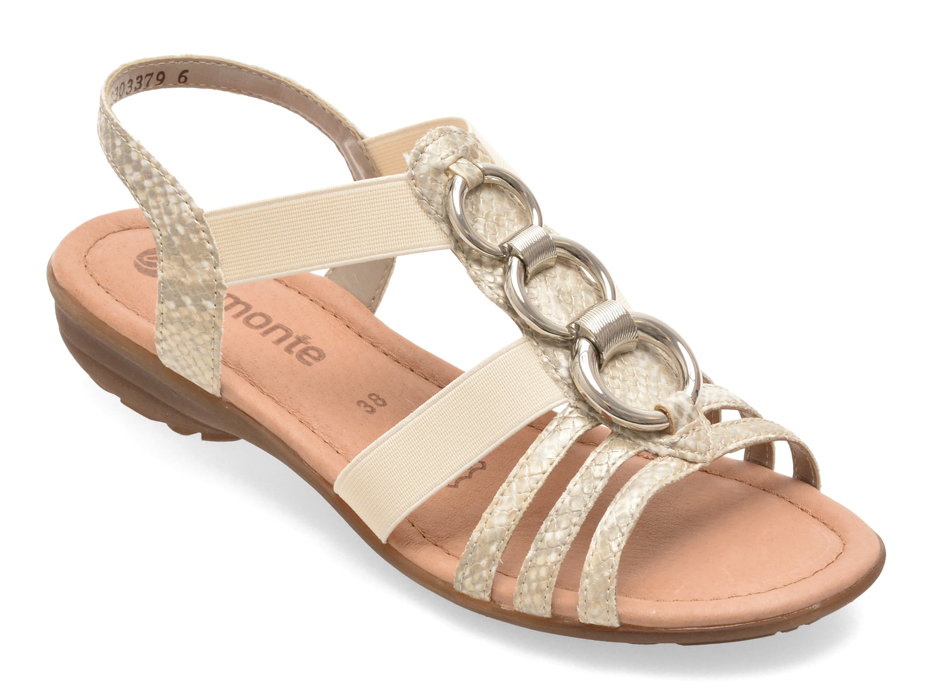 Sandale REMONTE albe, R3605, din piele ecologica 1 Sandale REMONTE albe