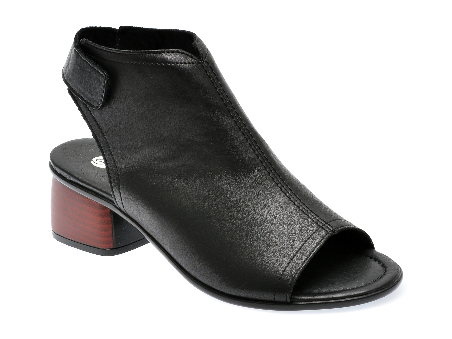 Sandale REMONTE negre, R8770, din piele naturala 1 Sandale REMONTE negre