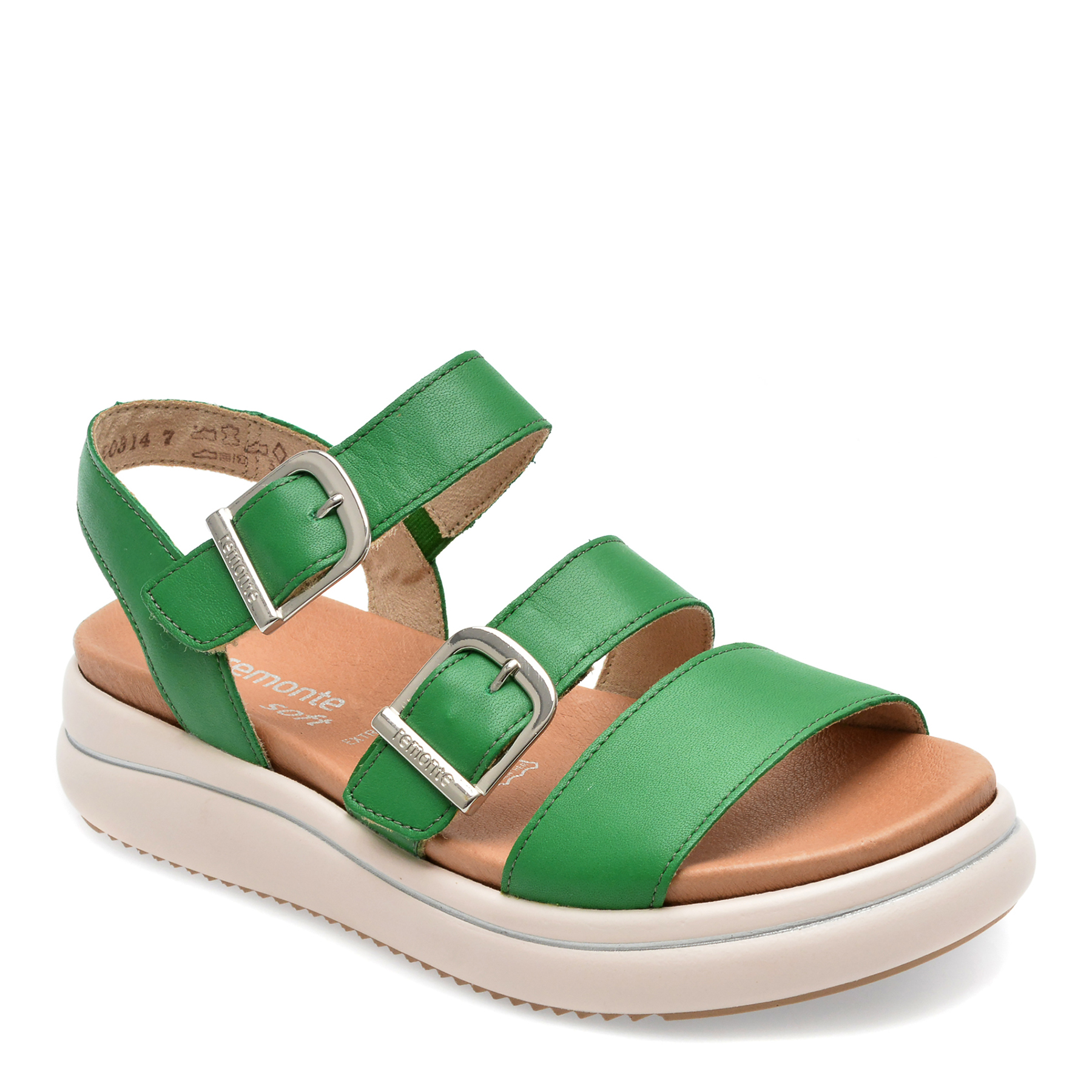 Sandale REMONTE verzi, D0L50, din piele naturala 1 Sandale REMONTE verzi