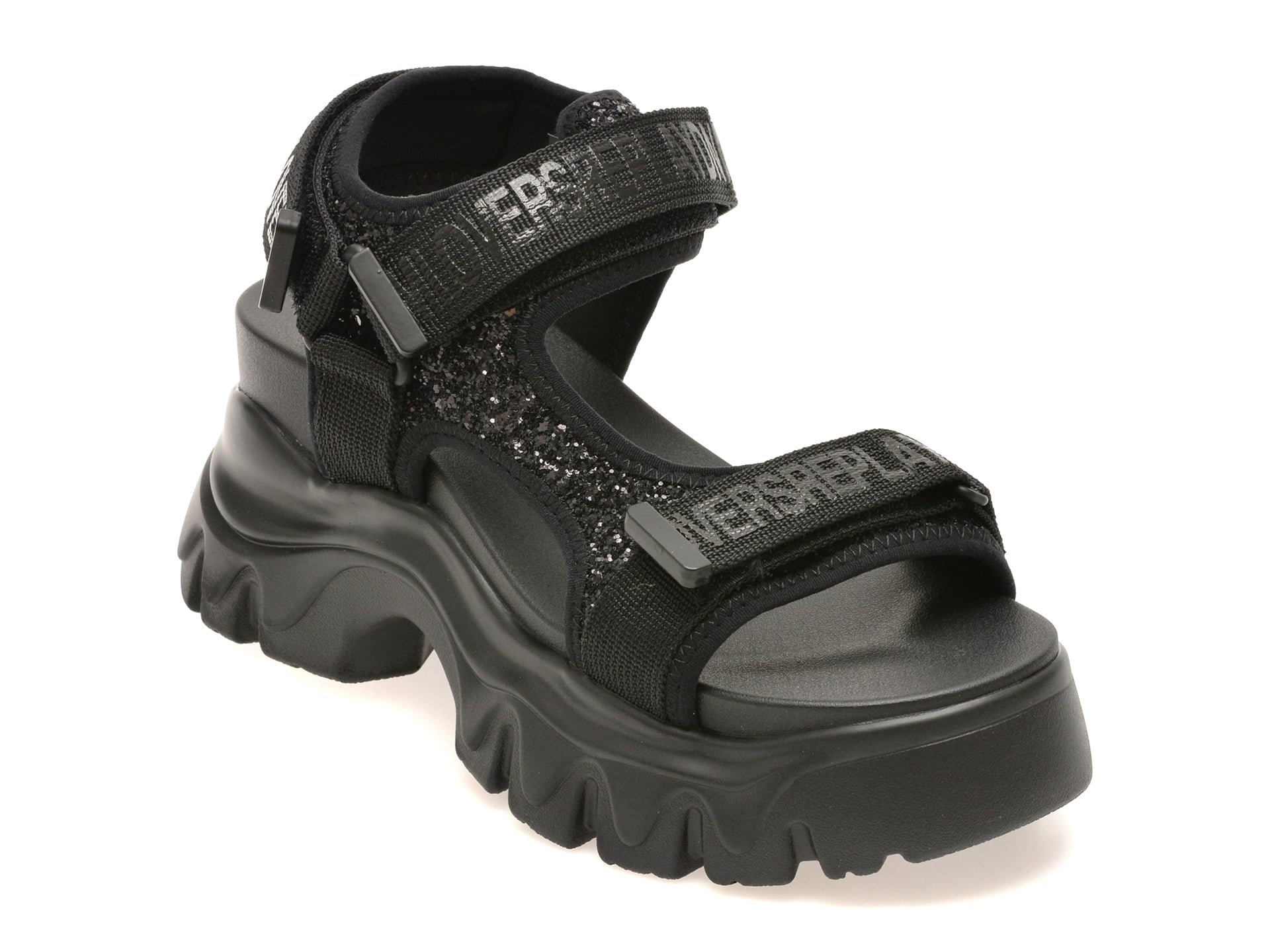 Sandale REPLAY negre, WSIS03S, din piele ecologica 1 Sandale REPLAY negre