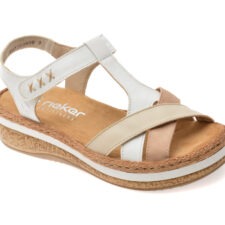 Sandale RIEKER albe