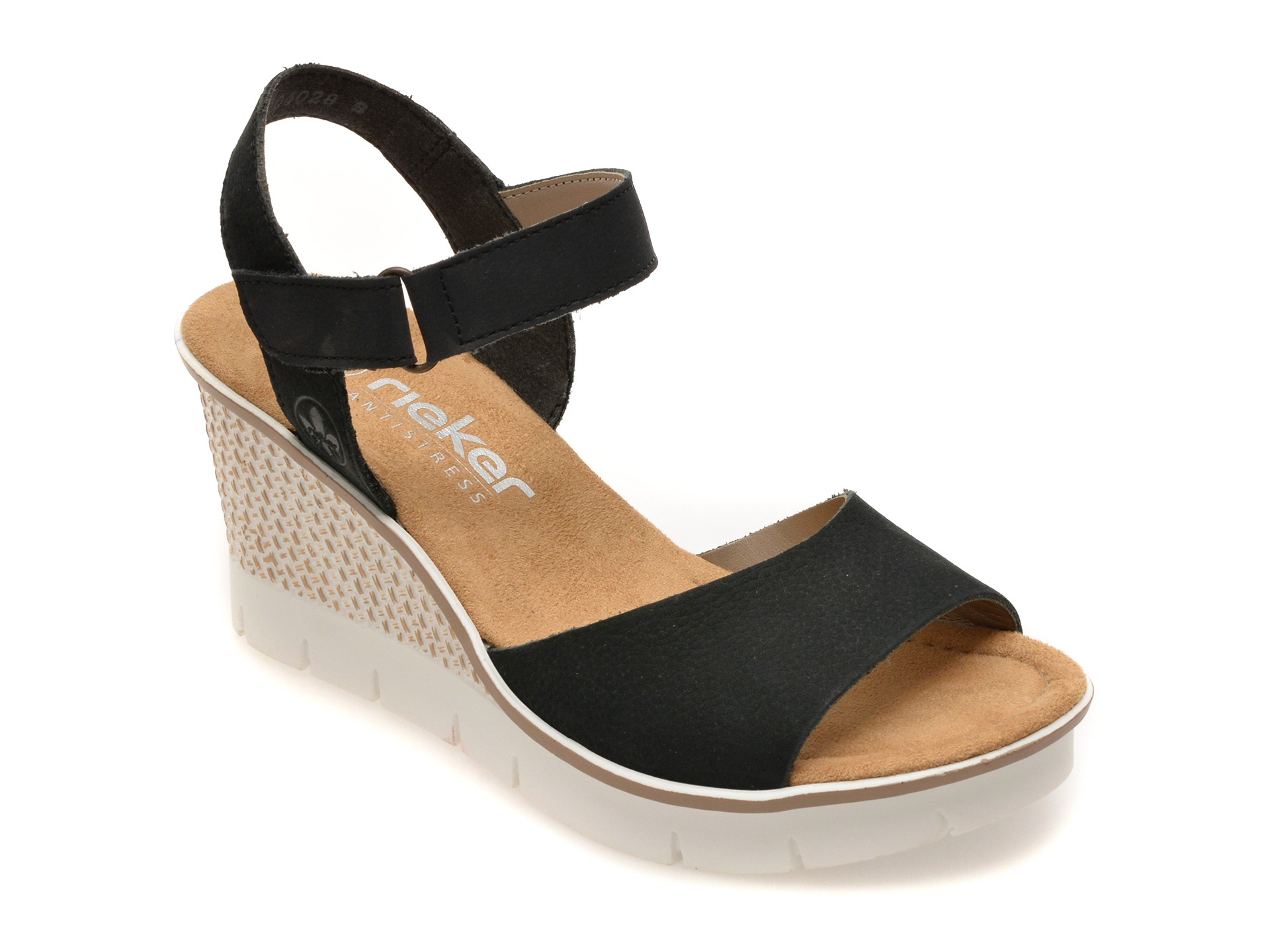 Sandale RIEKER bleumarin, 68590, din piele naturala 1 Sandale RIEKER bleumarin