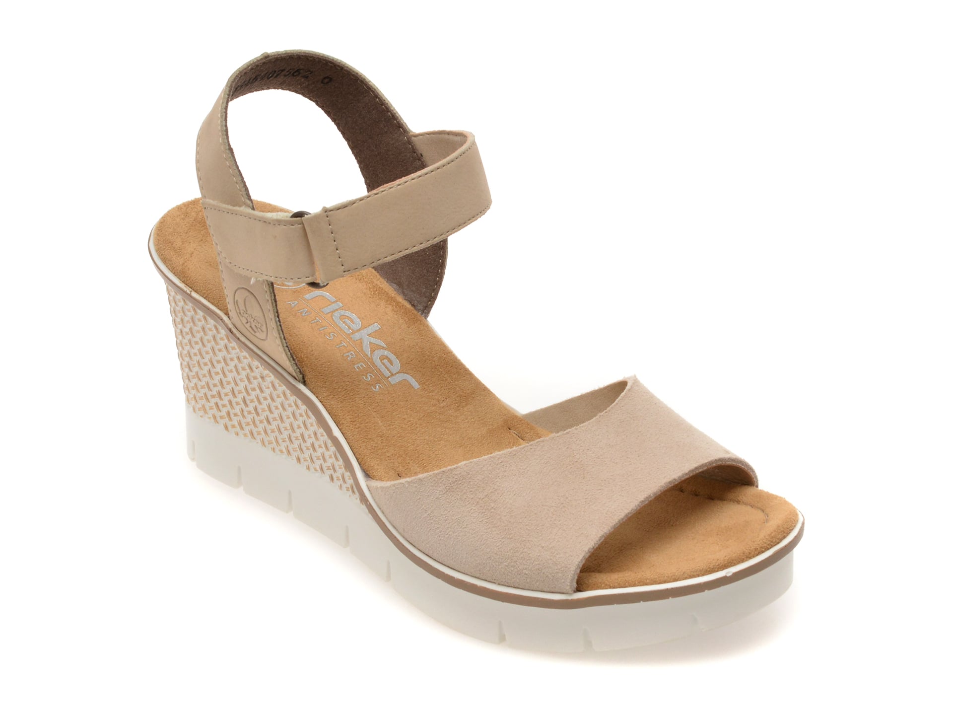 Sandale RIEKER nude, 68590, din piele naturala 1 Sandale RIEKER nude