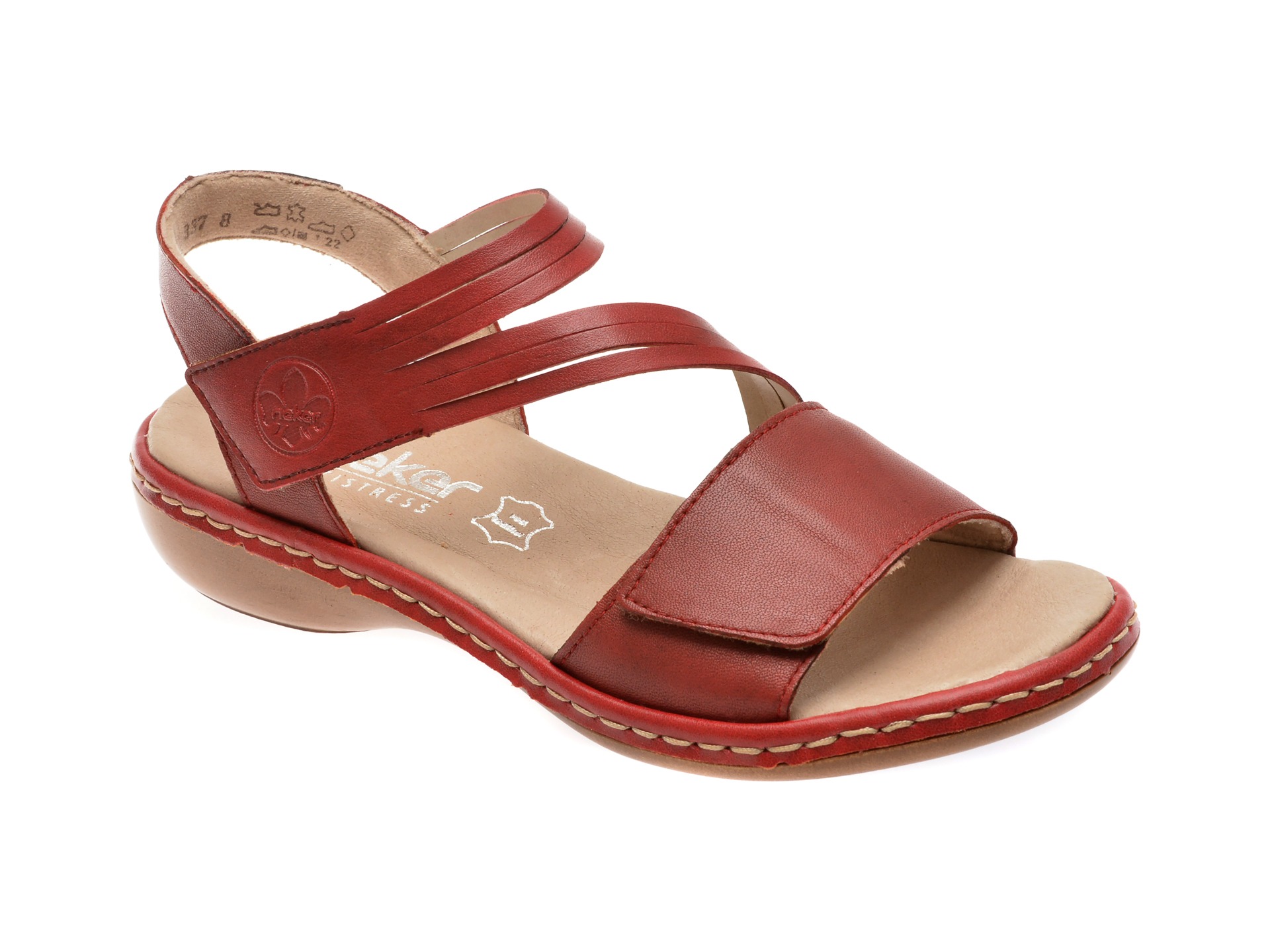 Sandale RIEKER visinii, 65964, din piele ecologica 1 Sandale RIEKER visinii