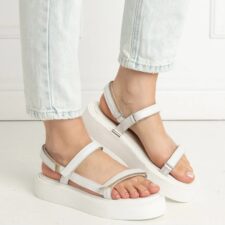 Sandale - Rieti - Piele naturala Alba