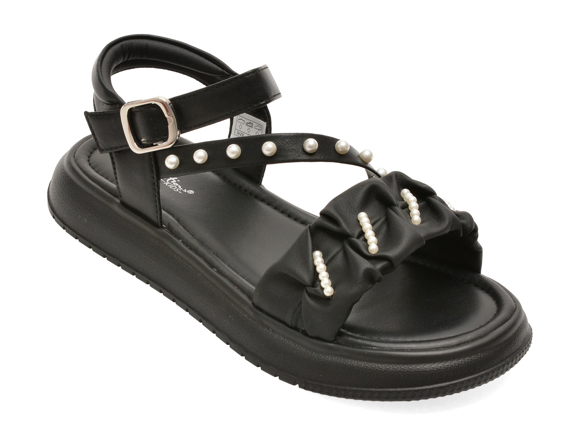 Sandale SELECTION KIDS negre, 62093, din piele ecologica 1 Sandale SELECTION KIDS negre