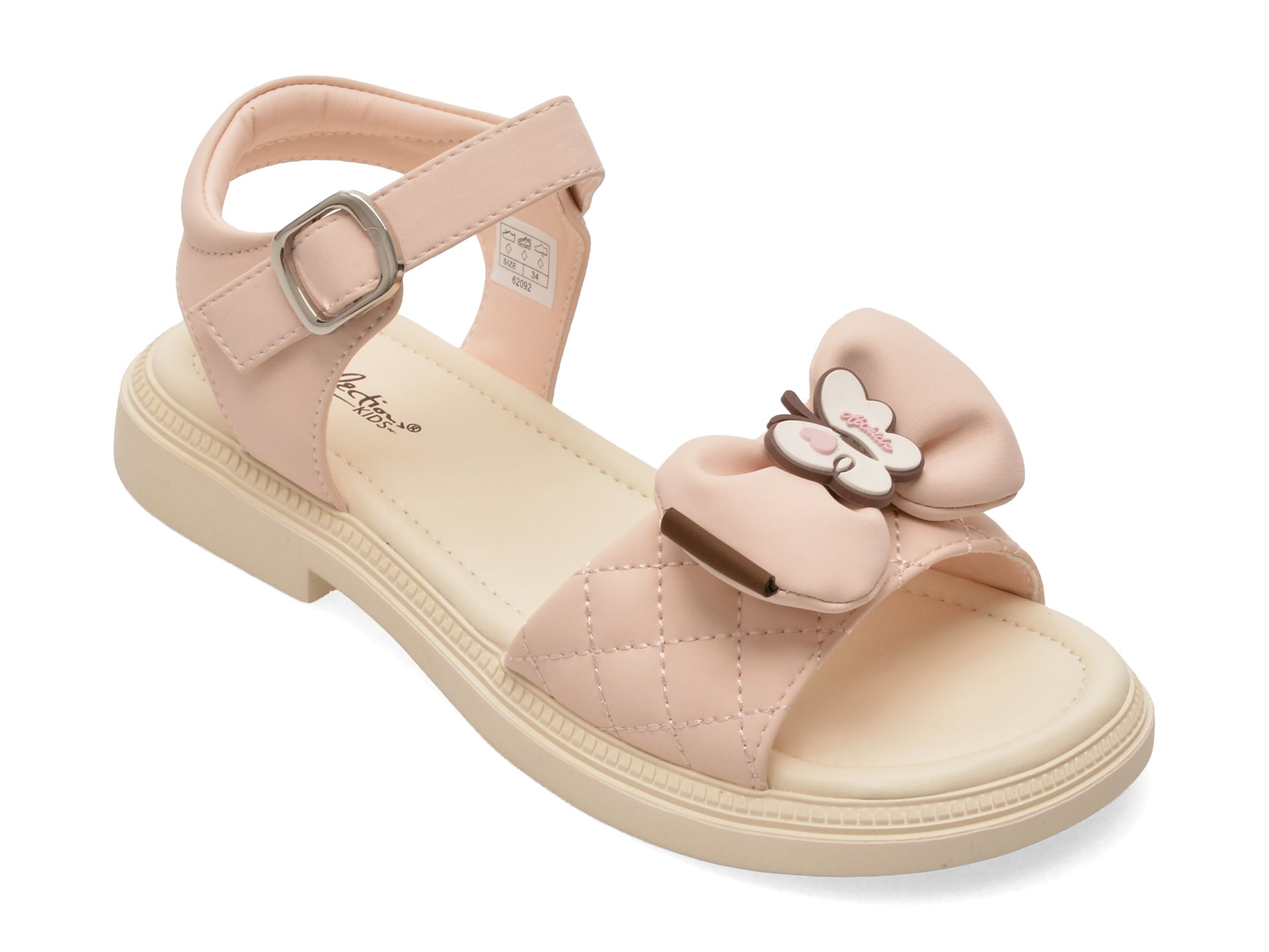 Sandale SELECTION KIDS roz, 62092, din piele ecologica 1 Sandale SELECTION KIDS roz