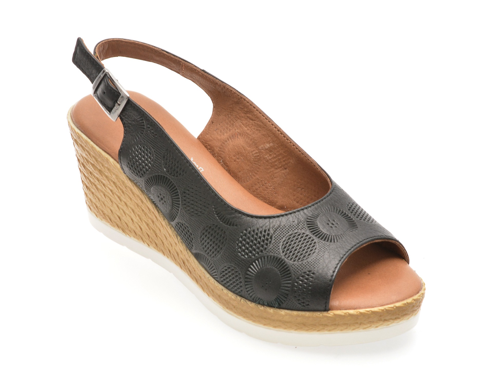 Sandale SHOOZY negre, EV2852, din piele naturala 1 Sandale SHOOZY negre