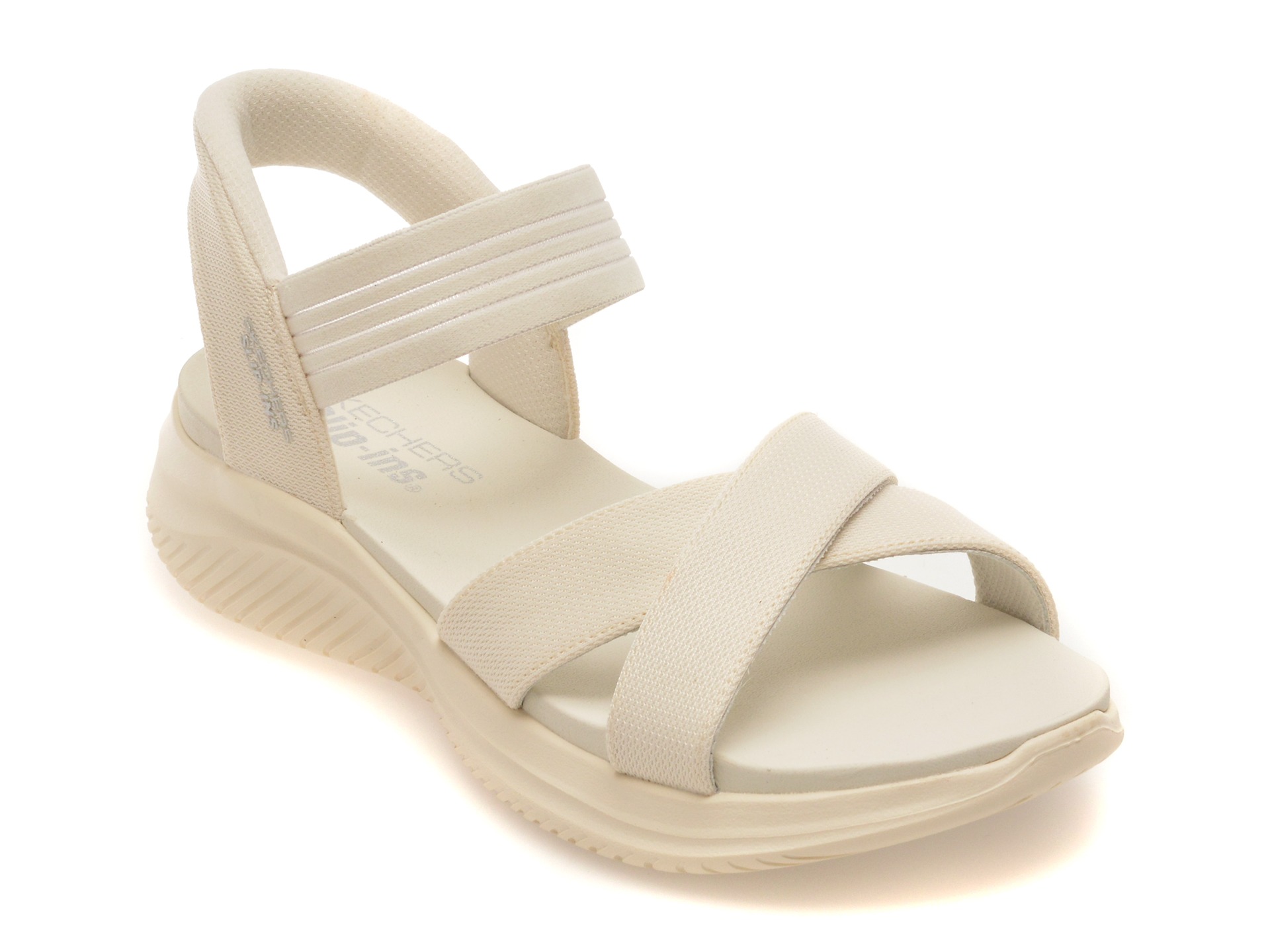Sandale SKECHERS albe, ULTRA FLEX 3.0, din material textil 1 Sandale SKECHERS albe