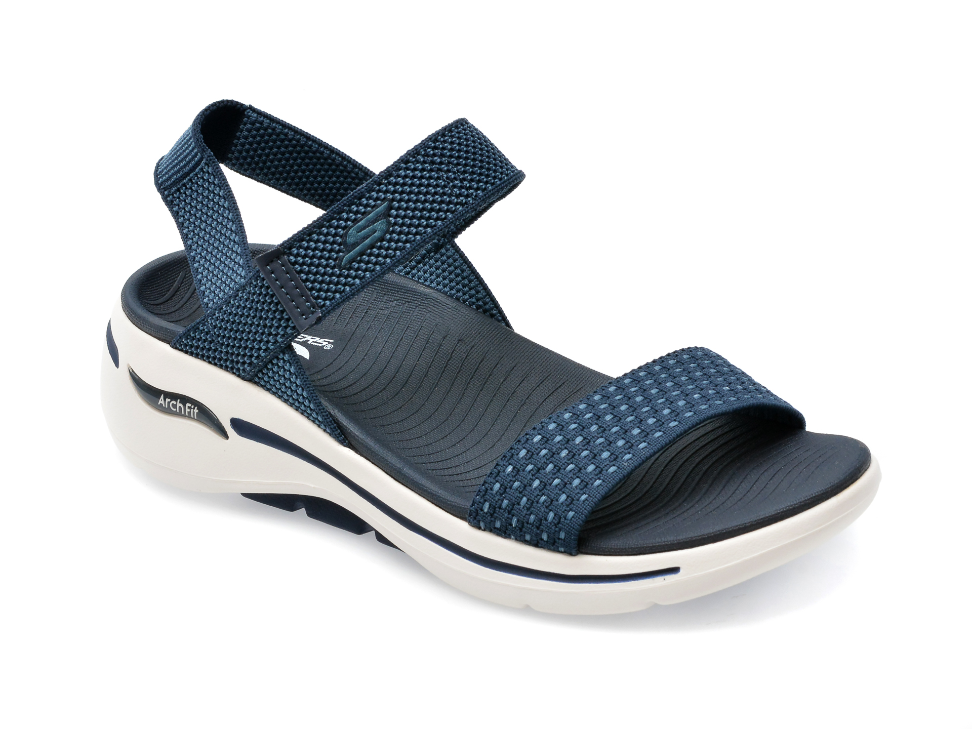 Sandale SKECHERS bleumarin, GO WALK ARCH FIT SANDAL, din material textil 1 Sandale SKECHERS bleumarin
