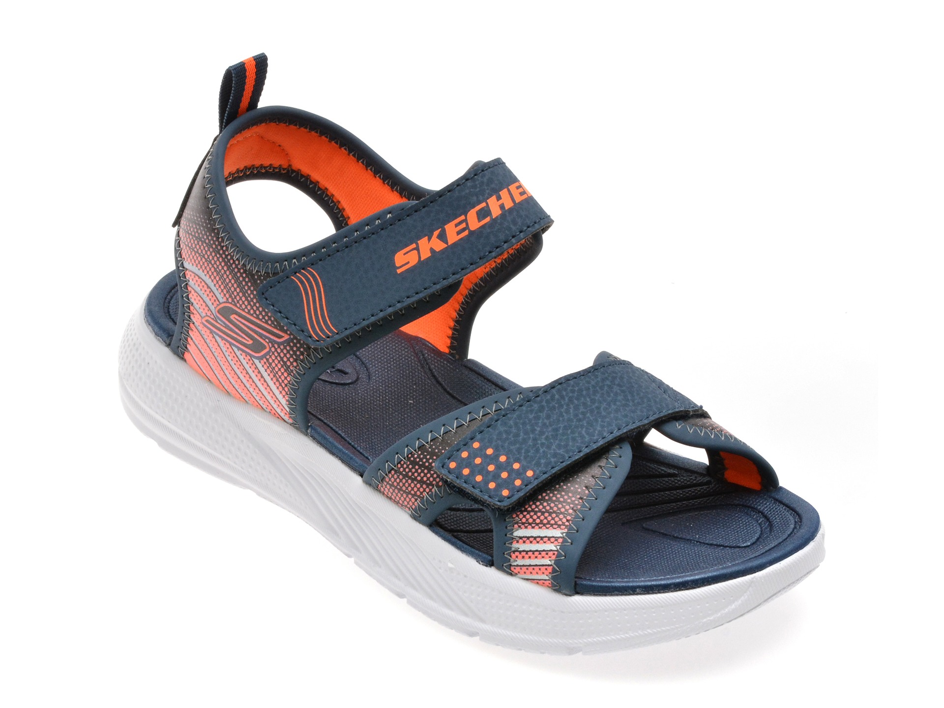 Sandale SKECHERS bleumarin, MICROSPEC-SPLASH, din piele ecologica 1 Sandale SKECHERS bleumarin